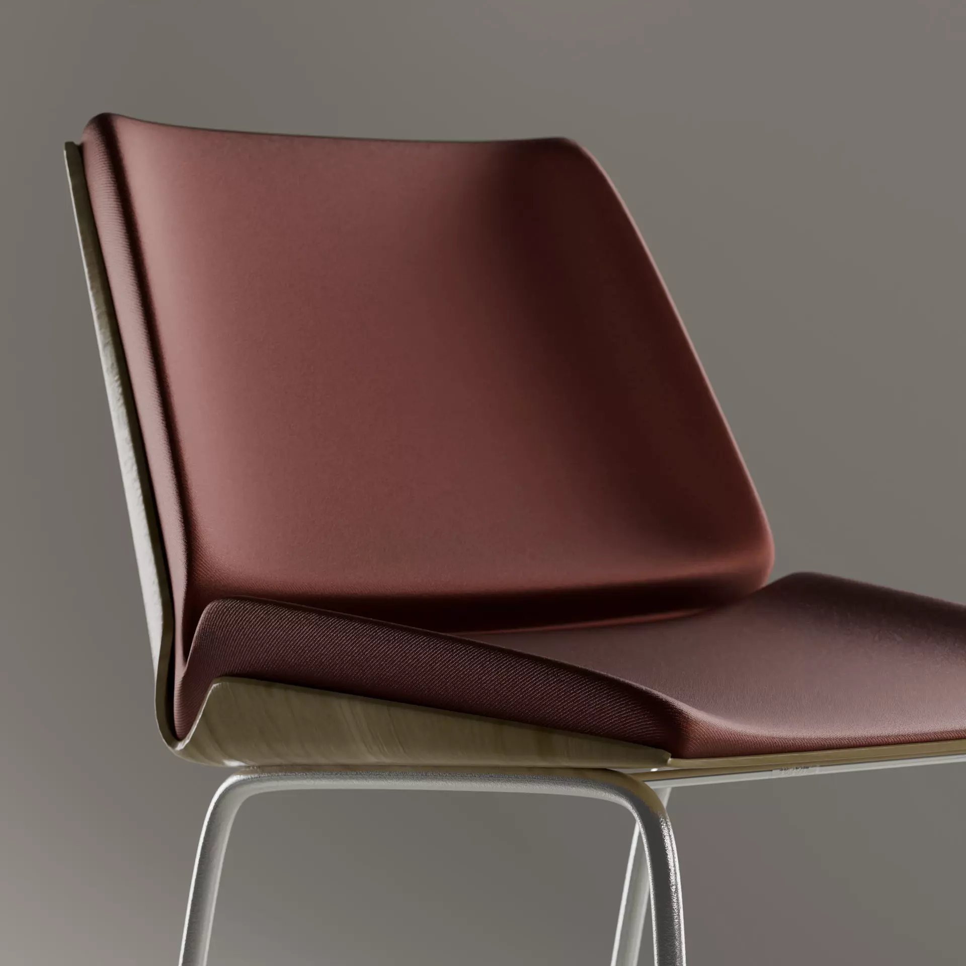 Modern Minimalist Chair Low-poly 3D model_2