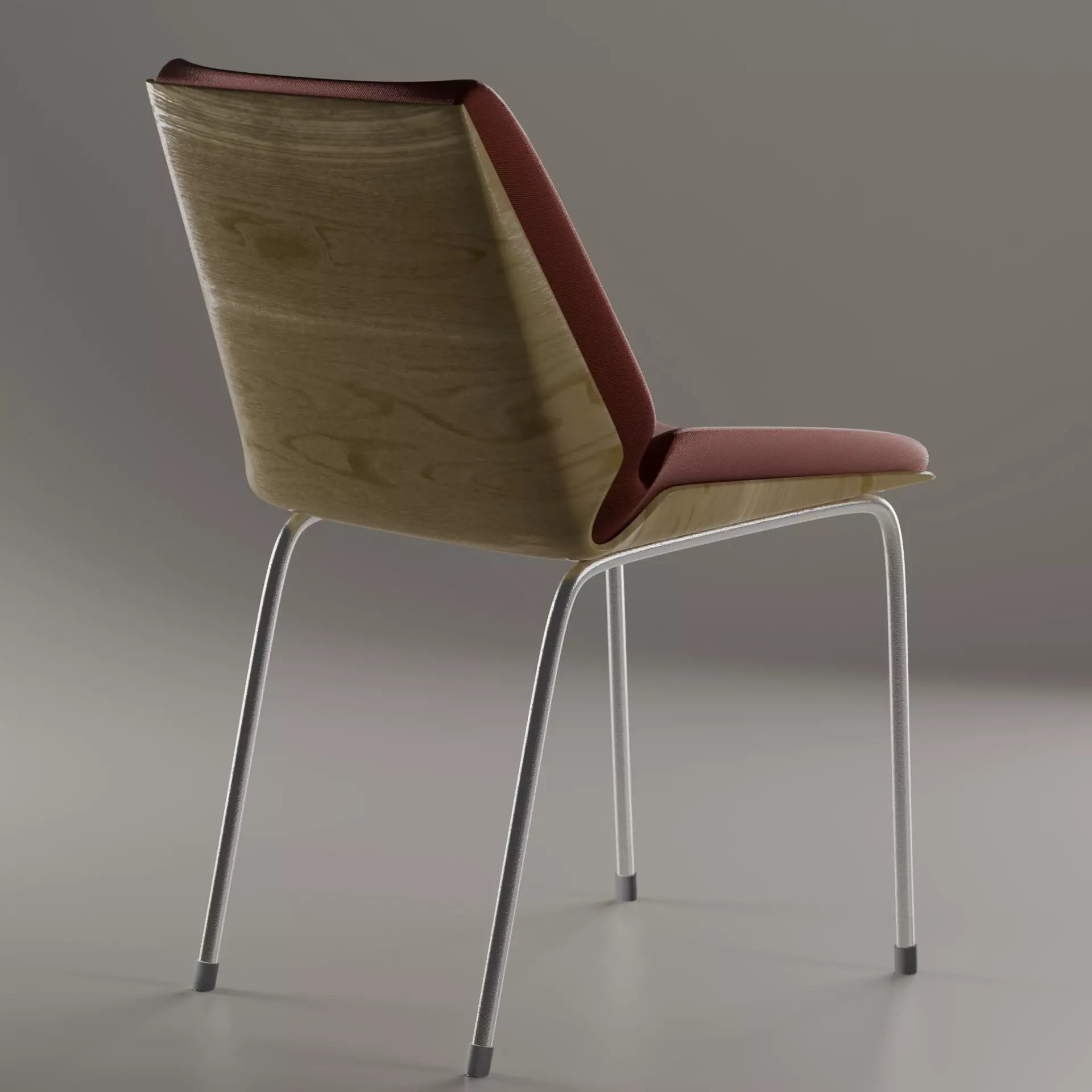 Modern Minimalist Chair Low-poly 3D model_1