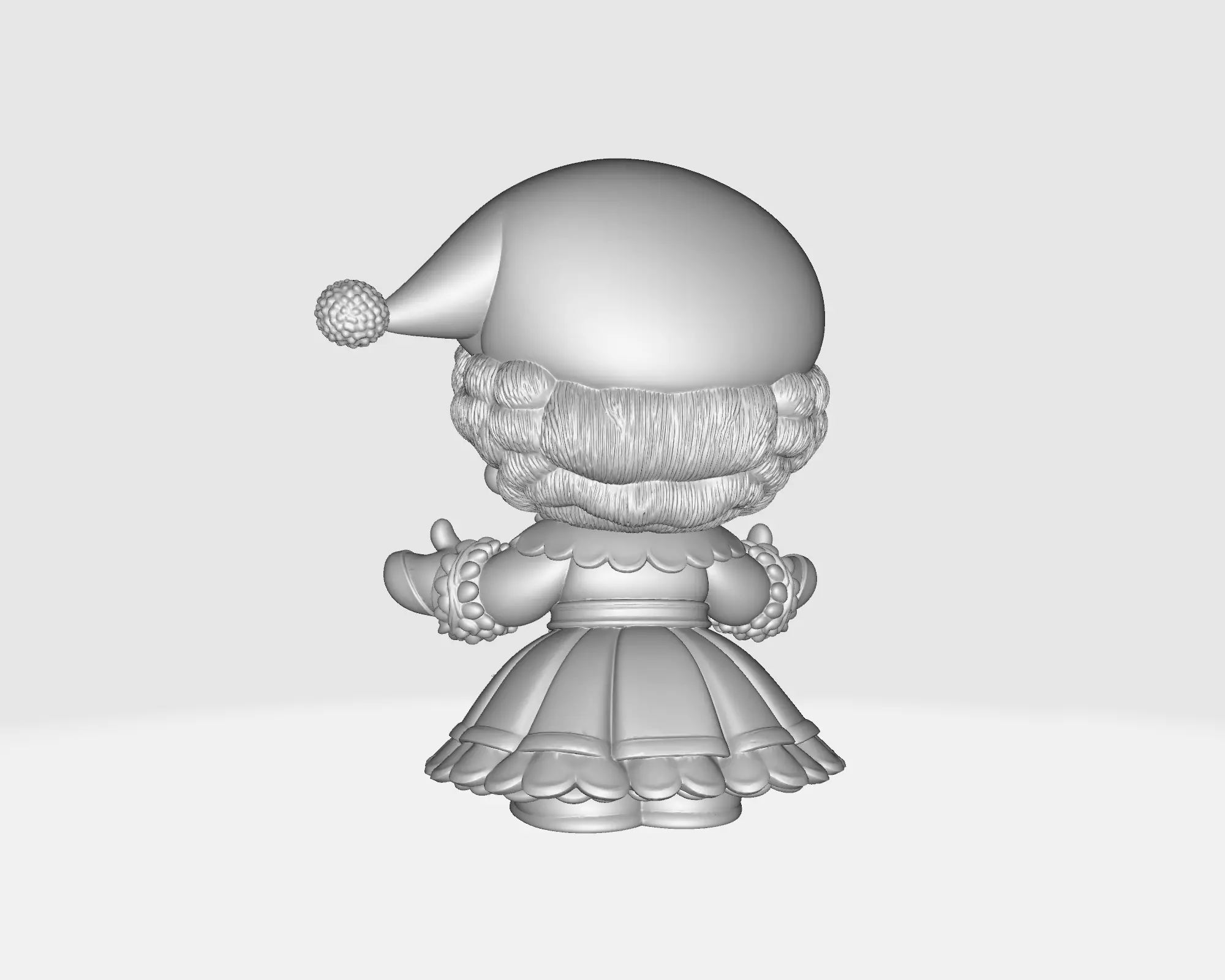 Mrs Claus Christmas Figurine Holiday Decor Christmas Granny 3D print model_4