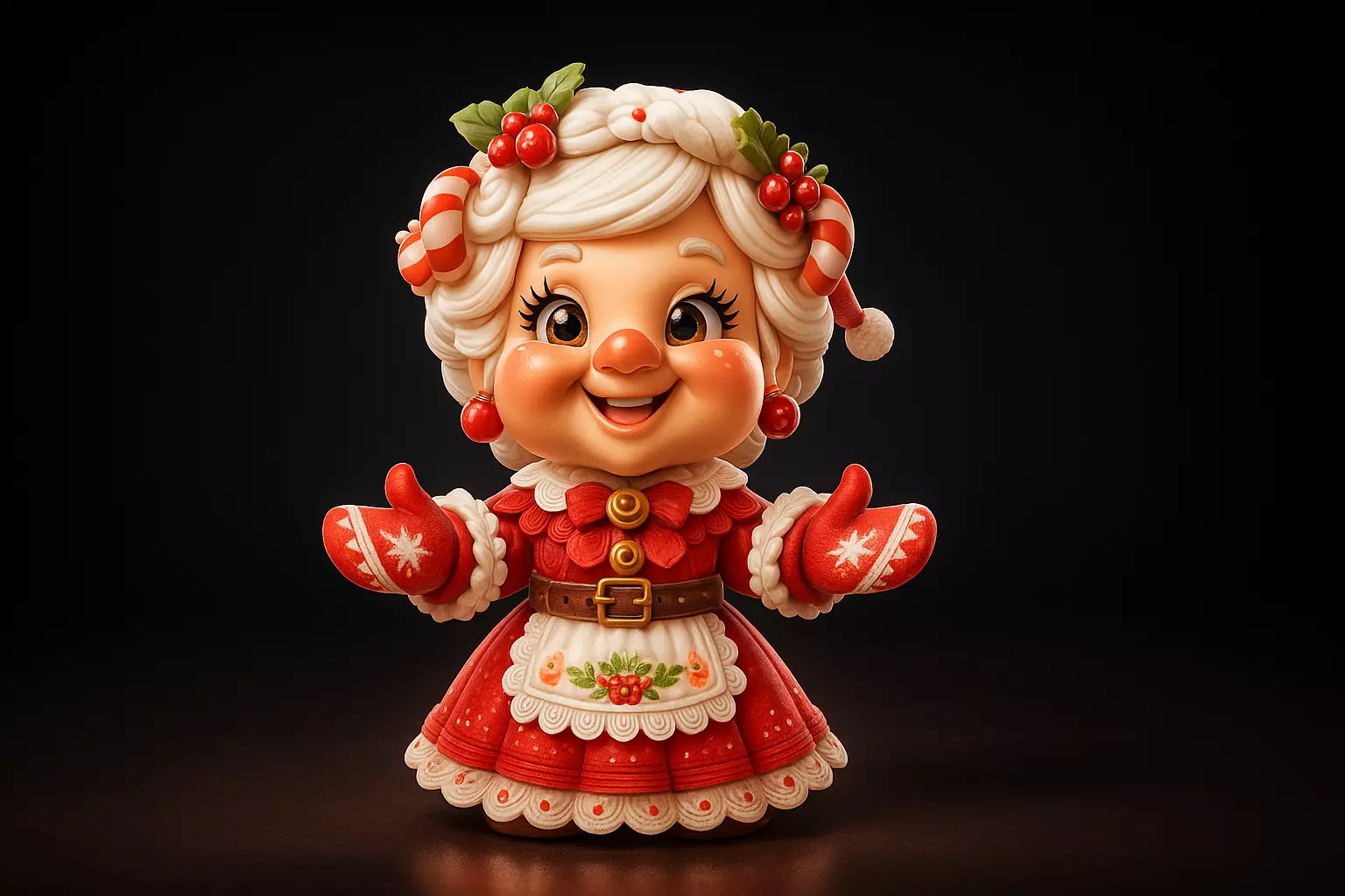 Mrs Claus Christmas Figurine Holiday Decor Christmas Granny 3D print model_0