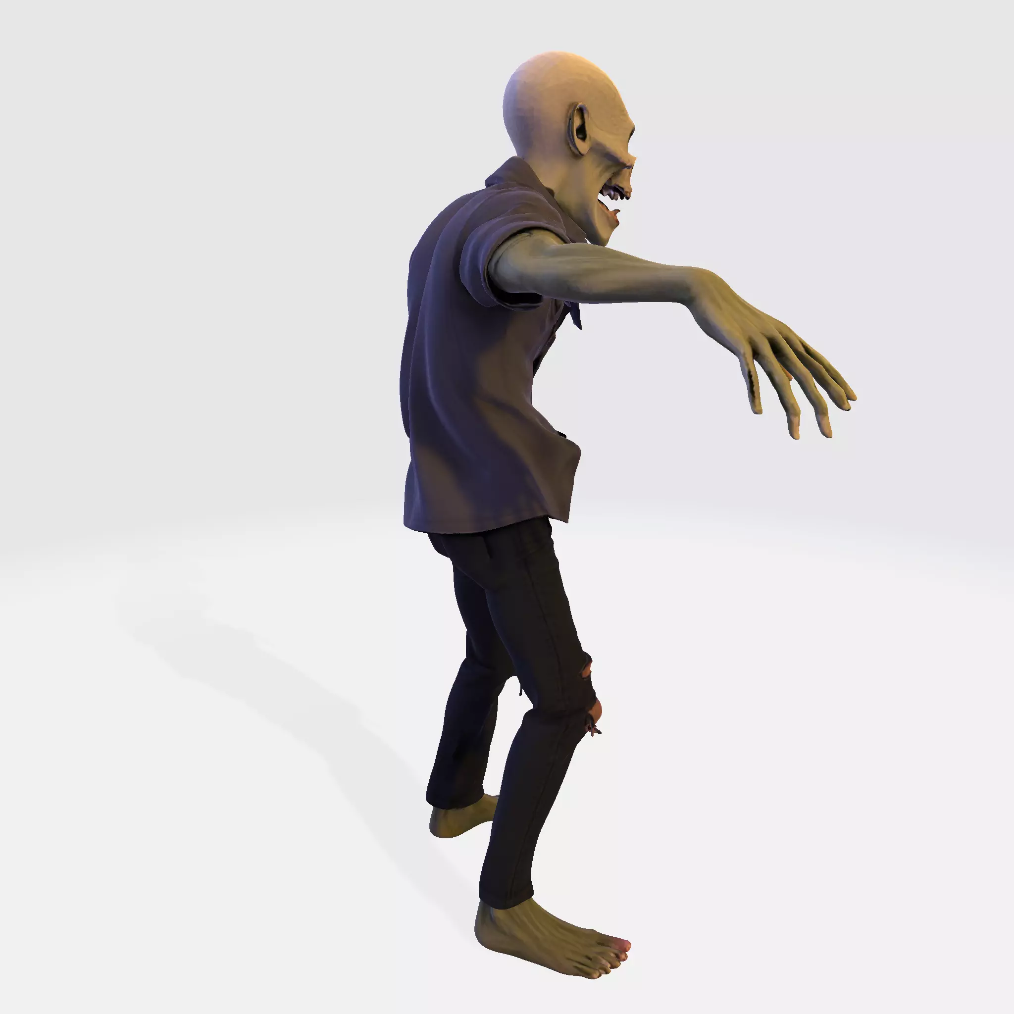 Zombie Walker 3D Printable Figurine 3D print model_9