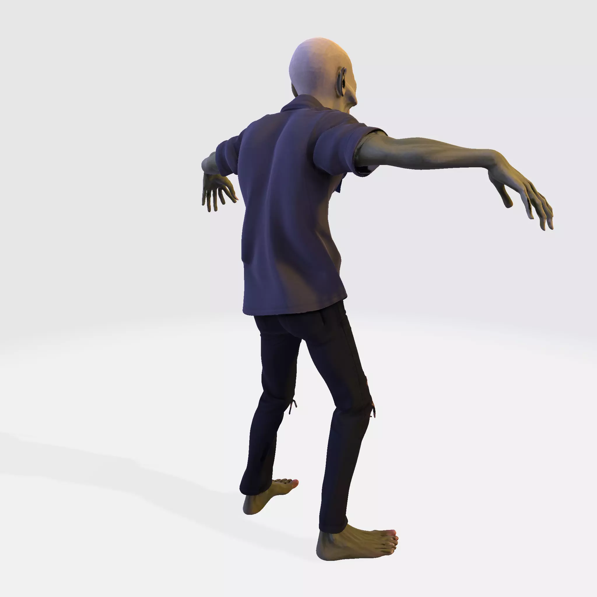 Zombie Walker 3D Printable Figurine 3D print model_8