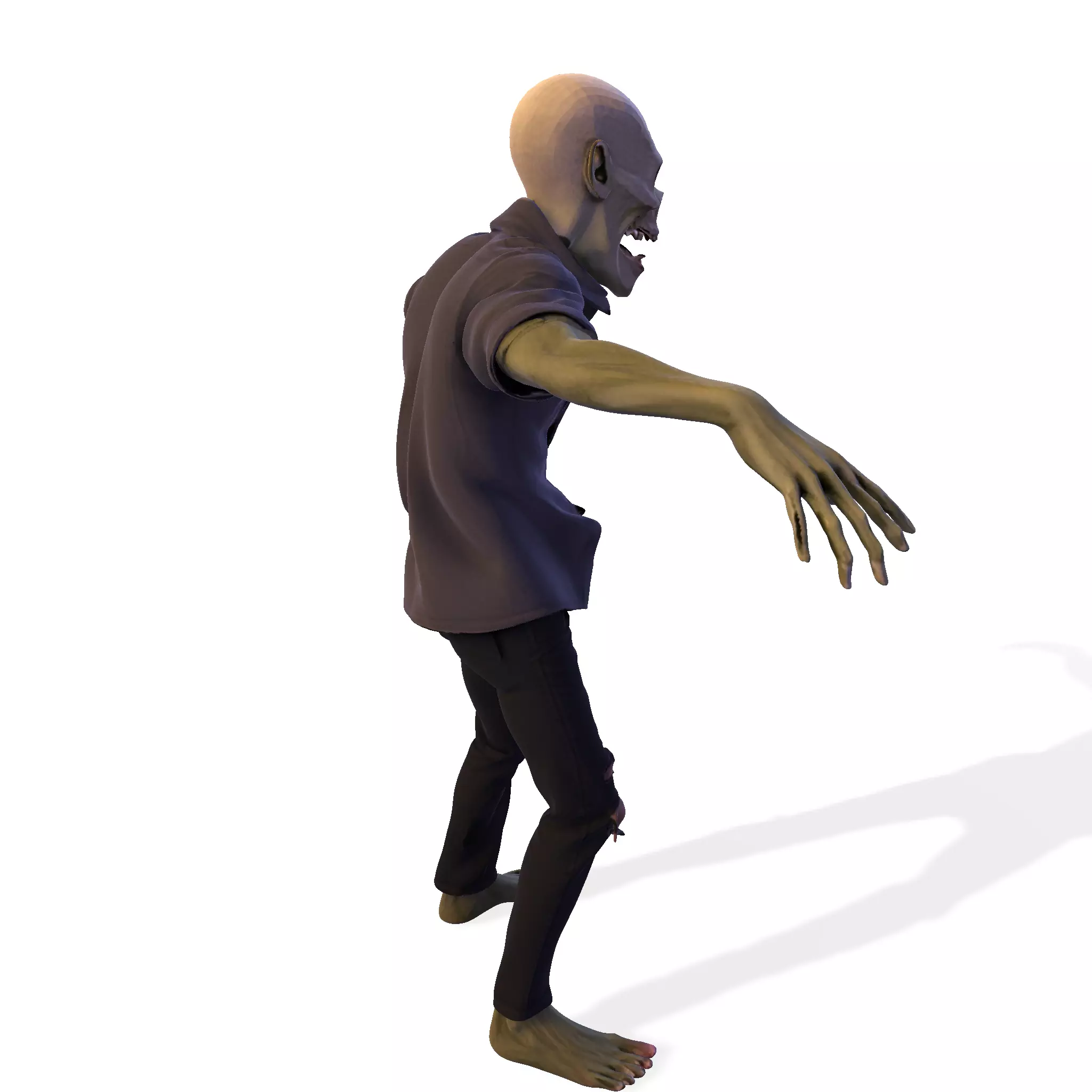 Zombie Walker 3D Printable Figurine 3D print model_1