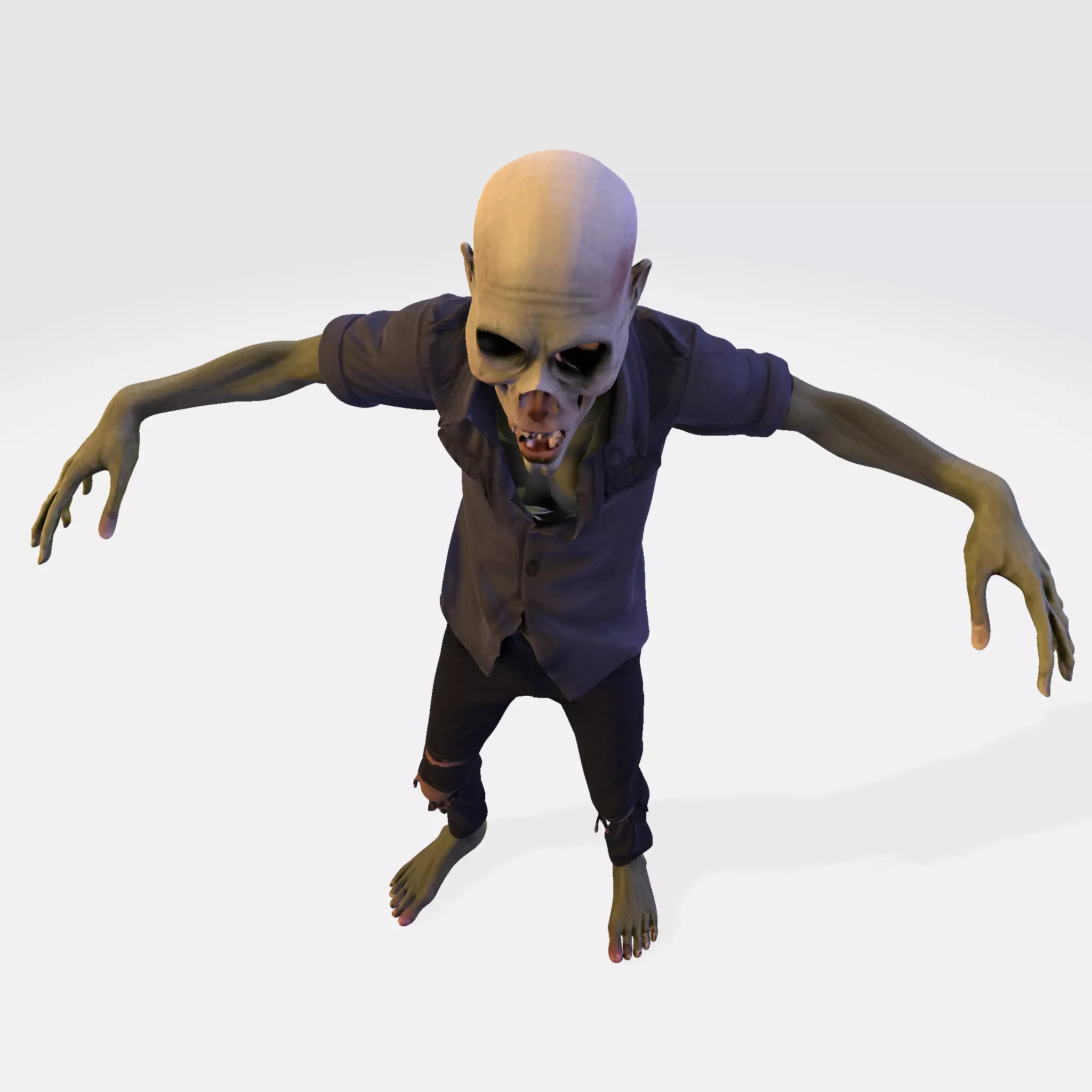 Zombie Walker 3D Printable Figurine 3D print model_13