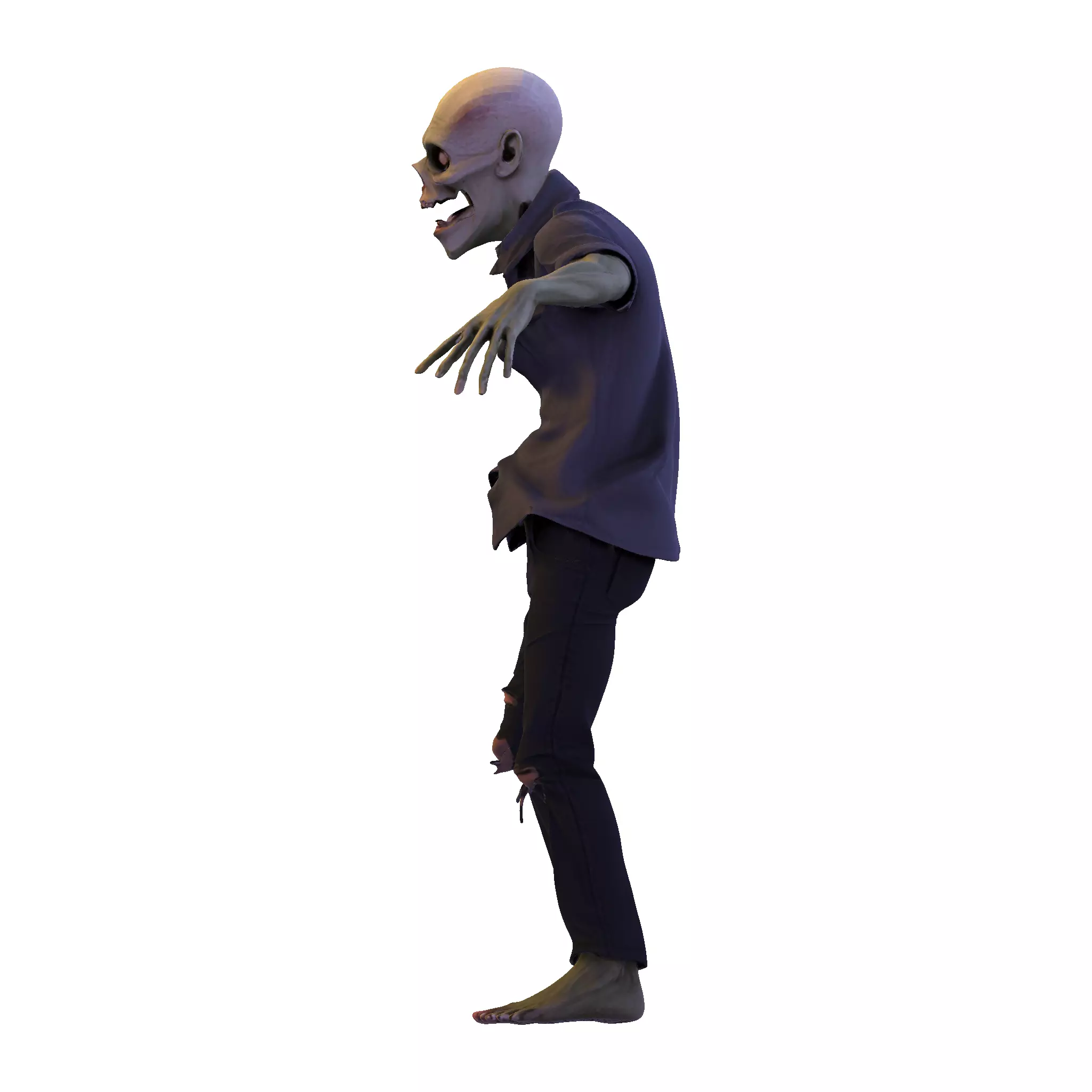 Zombie Walker 3D Printable Figurine 3D print model_27