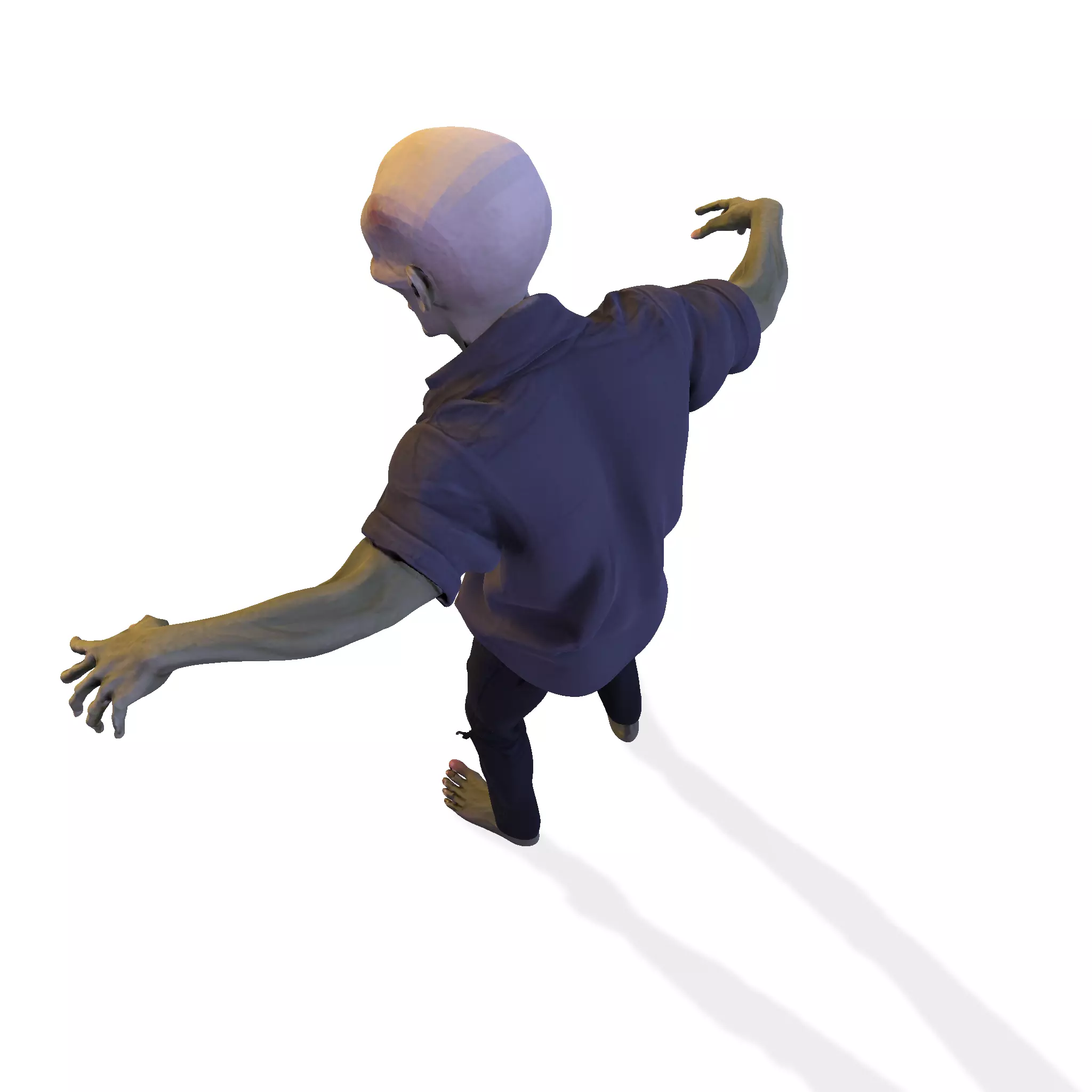 Zombie Walker 3D Printable Figurine 3D print model_14