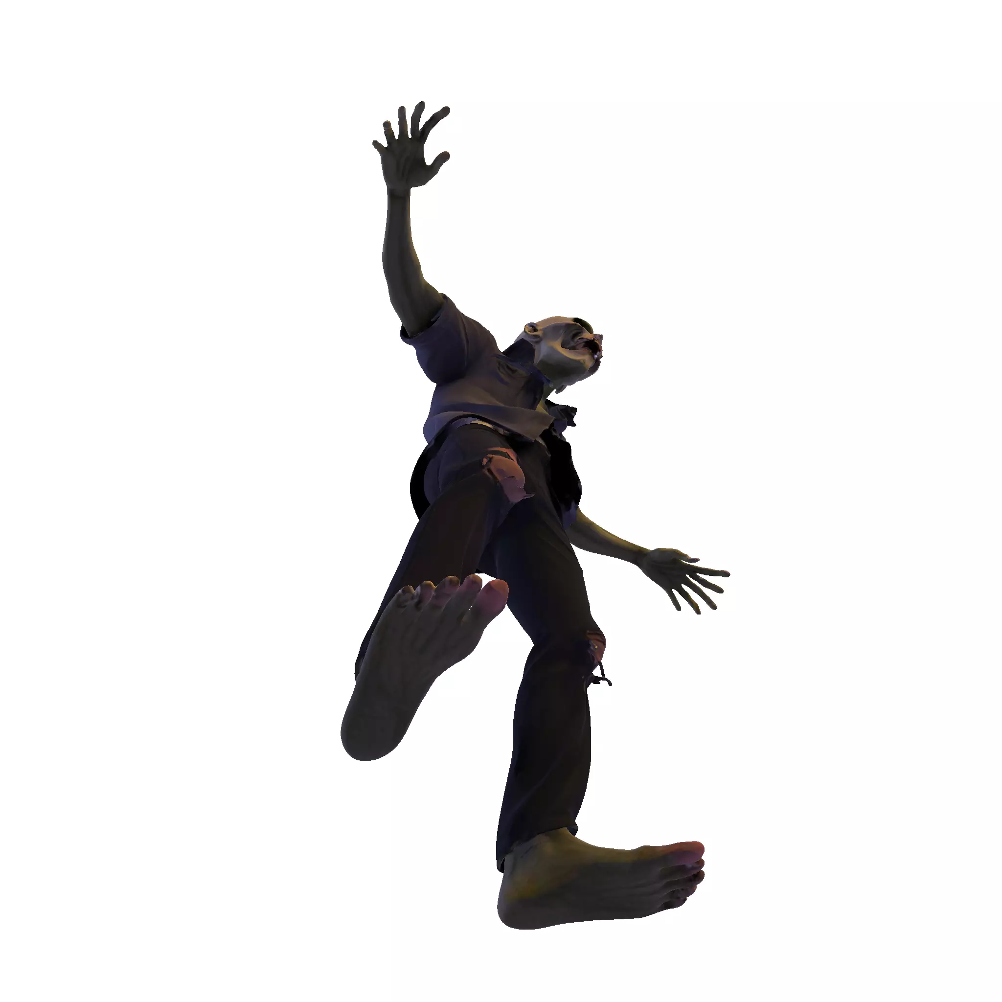 Zombie Walker 3D Printable Figurine 3D print model_32