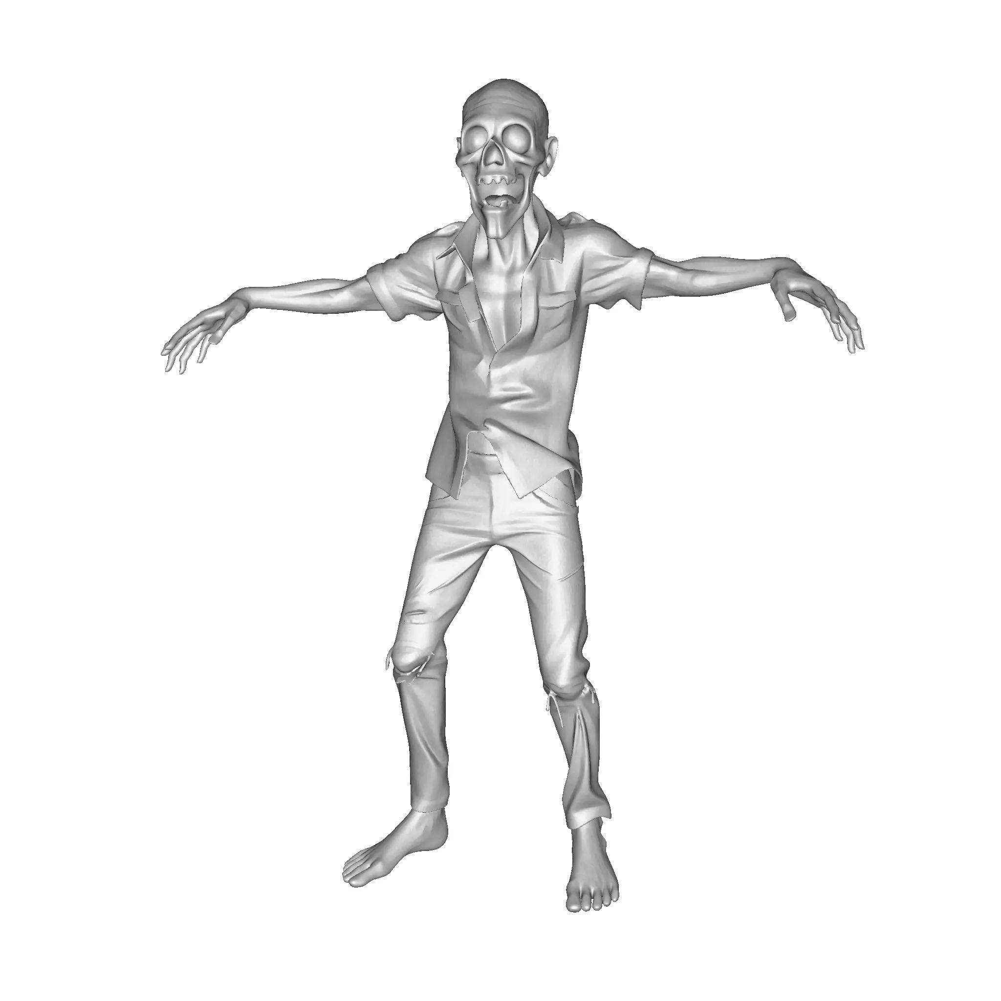 Zombie Walker 3D Printable Figurine 3D print model_44