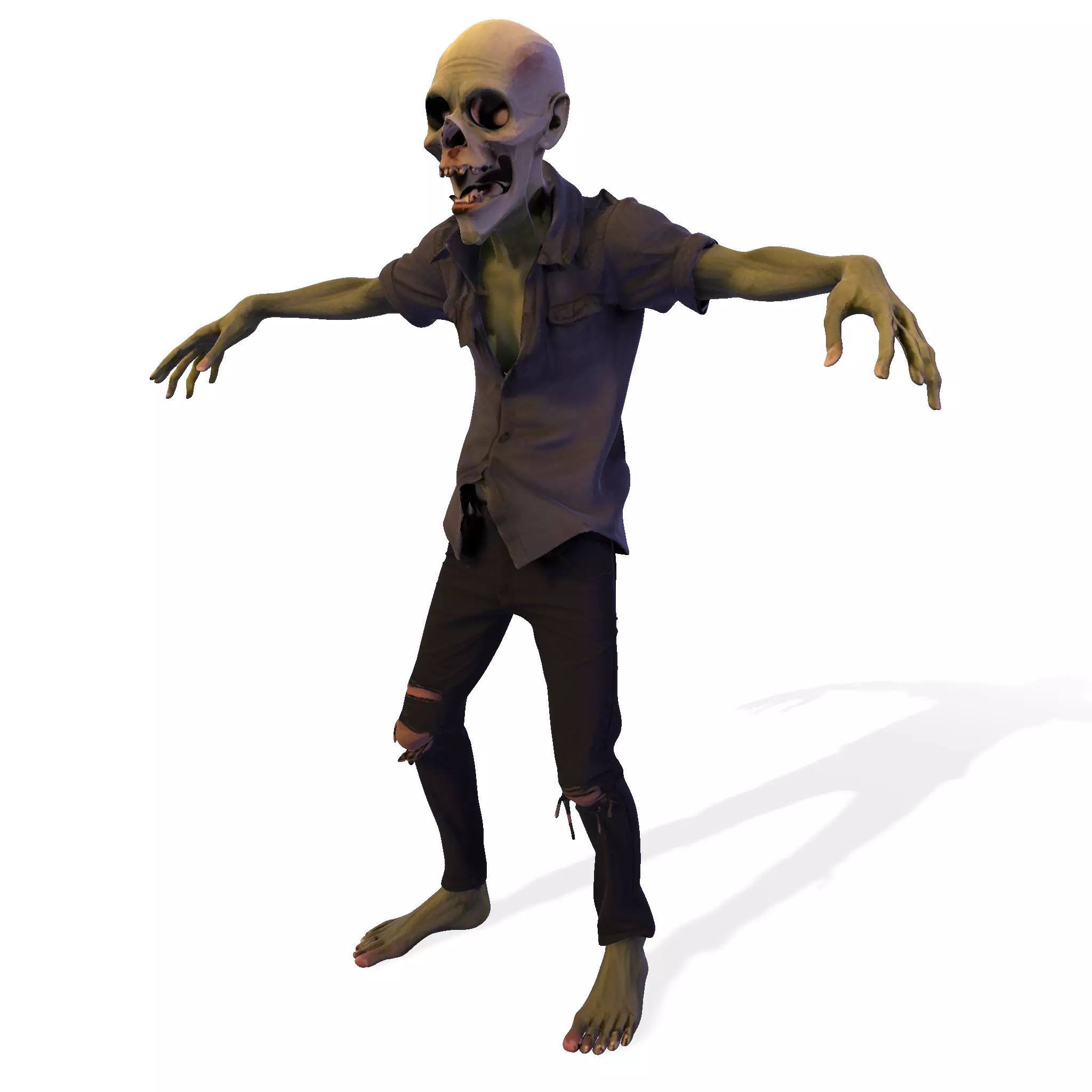Zombie Walker 3D Printable Figurine 3D print model_20