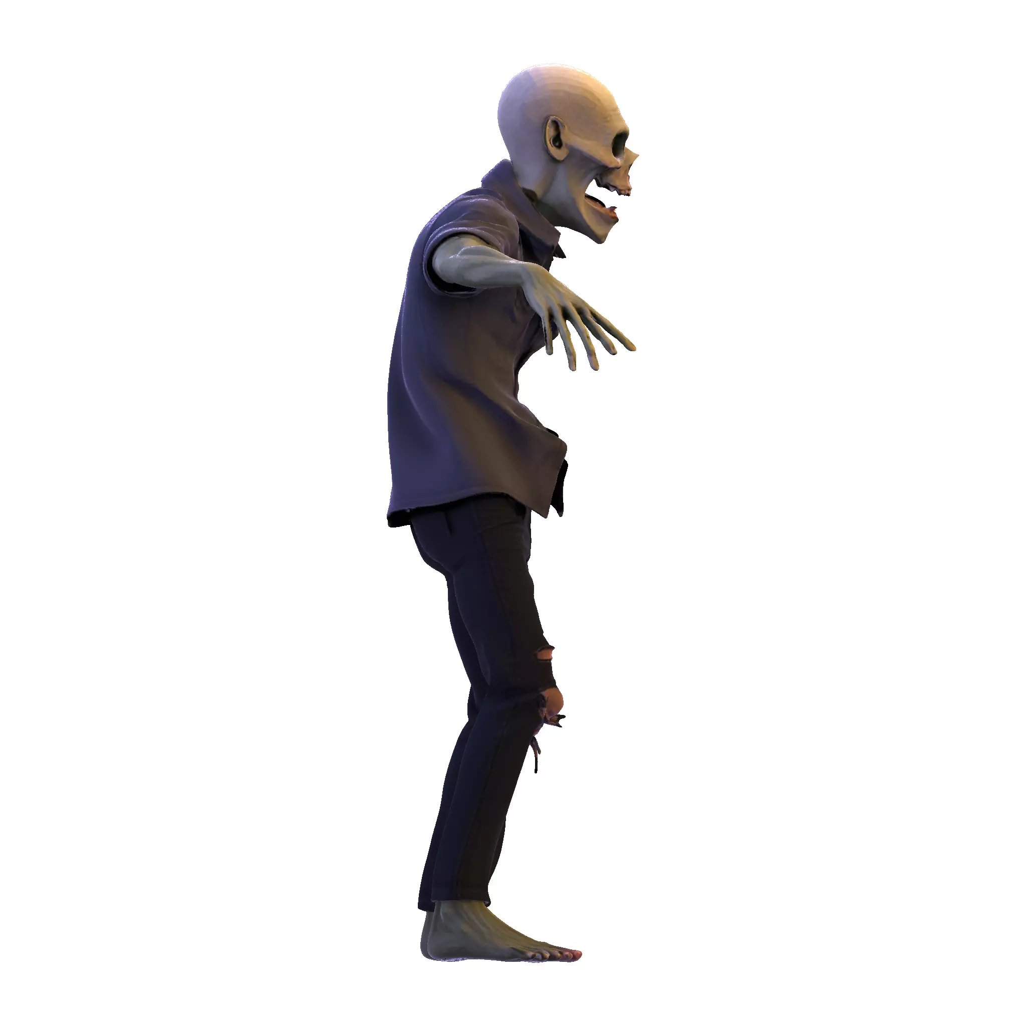 Zombie Walker 3D Printable Figurine 3D print model_29