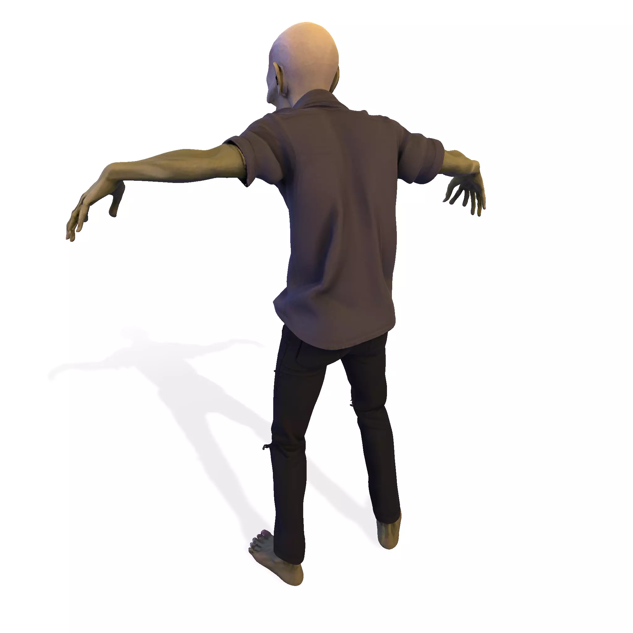Zombie Walker 3D Printable Figurine 3D print model_23