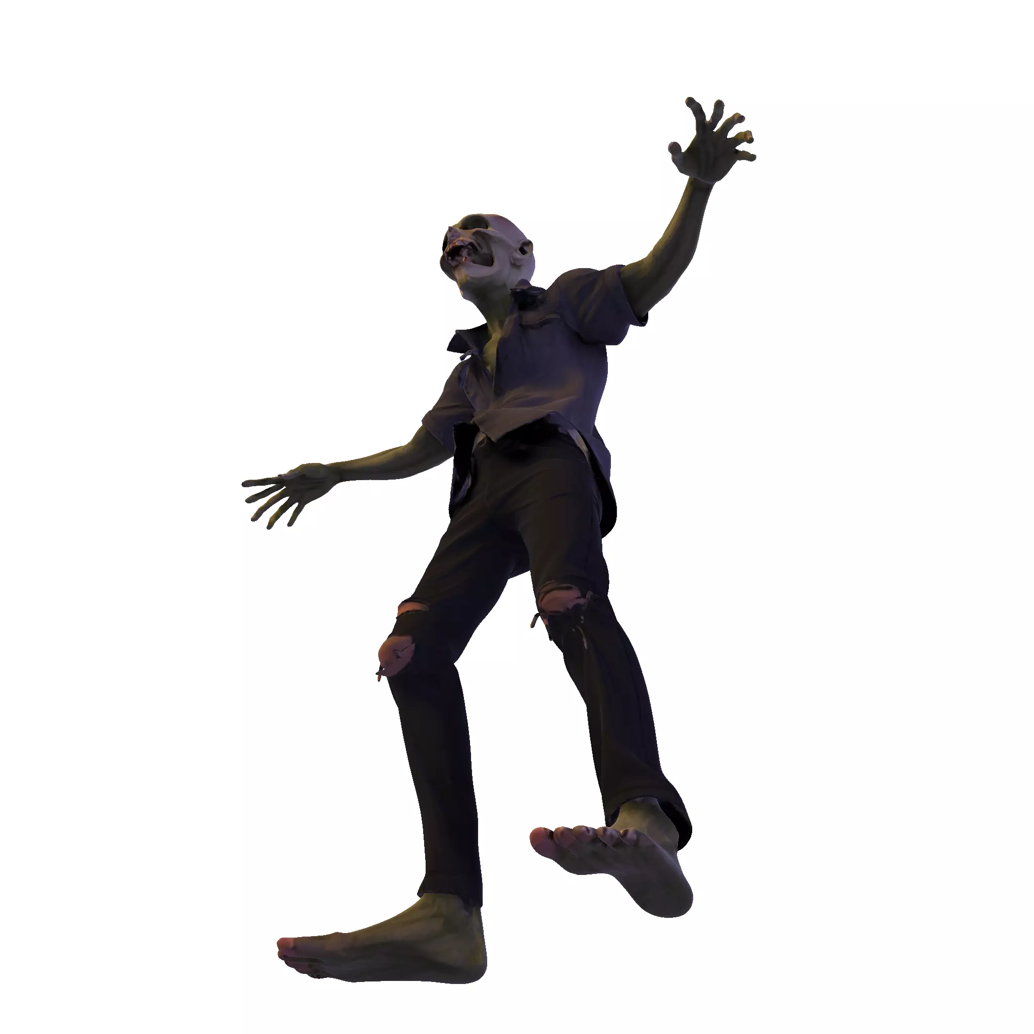 Zombie Walker 3D Printable Figurine 3D print model_31