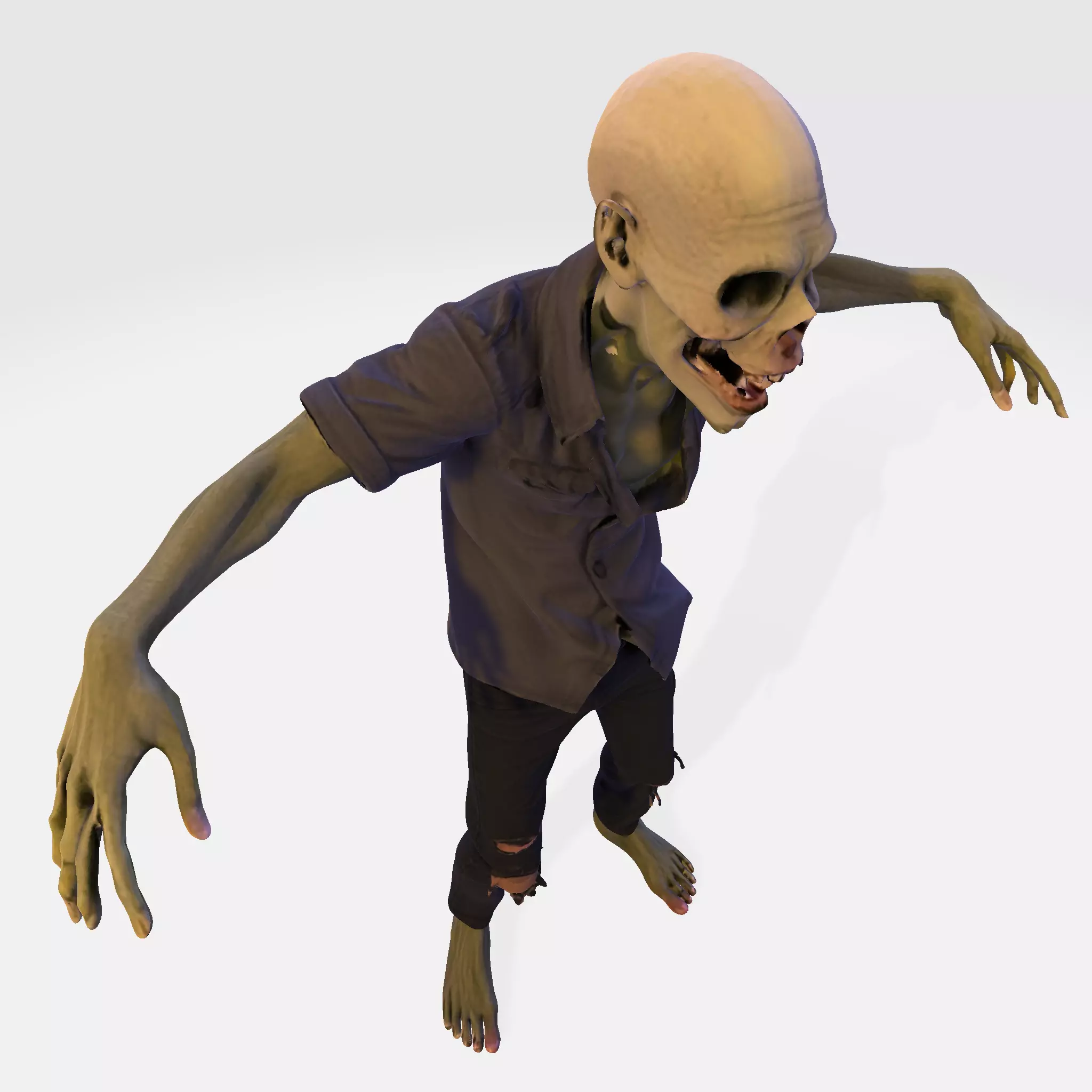 Zombie Walker 3D Printable Figurine 3D print model_12