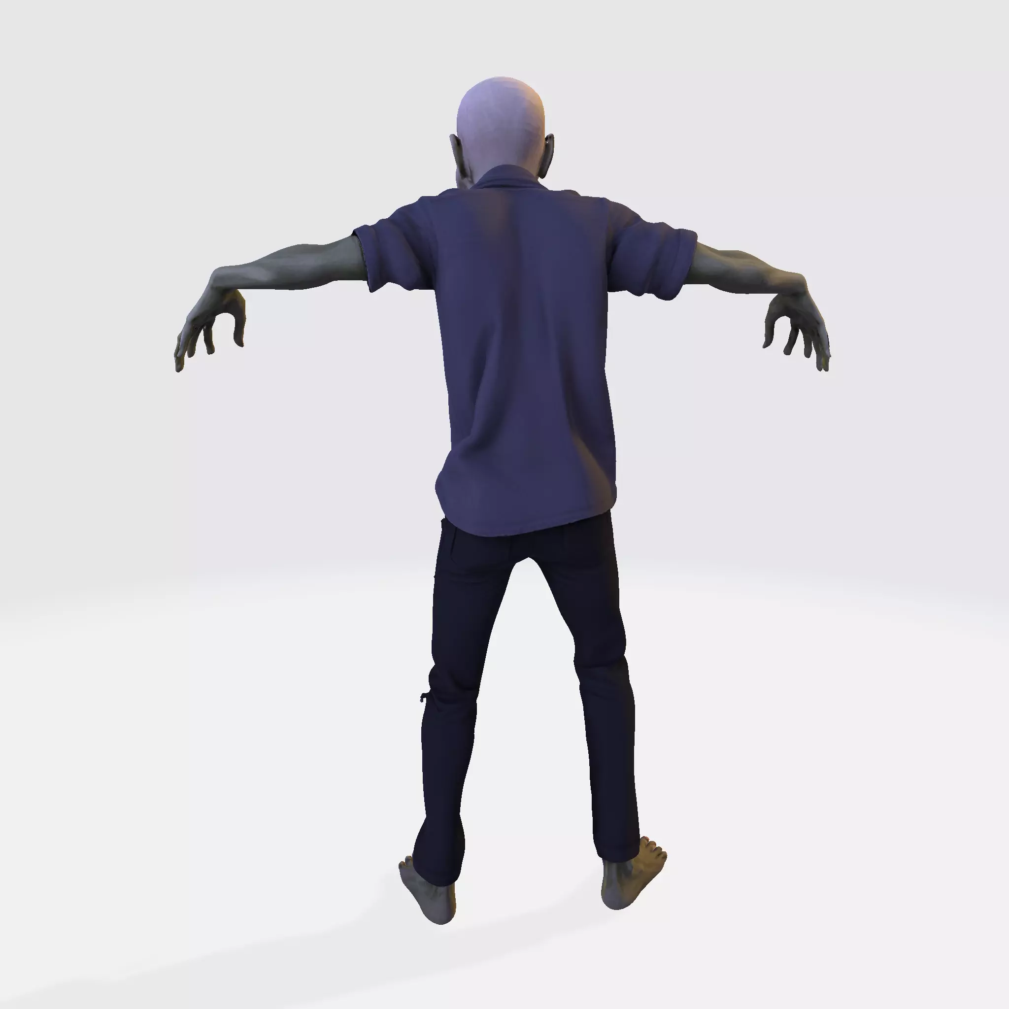 Zombie Walker 3D Printable Figurine 3D print model_7