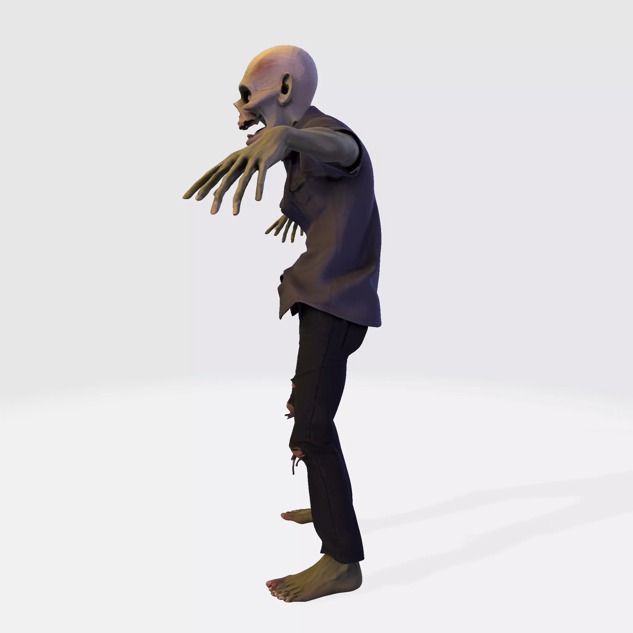 Zombie Walker 3D Printable Figurine 3D print model_5