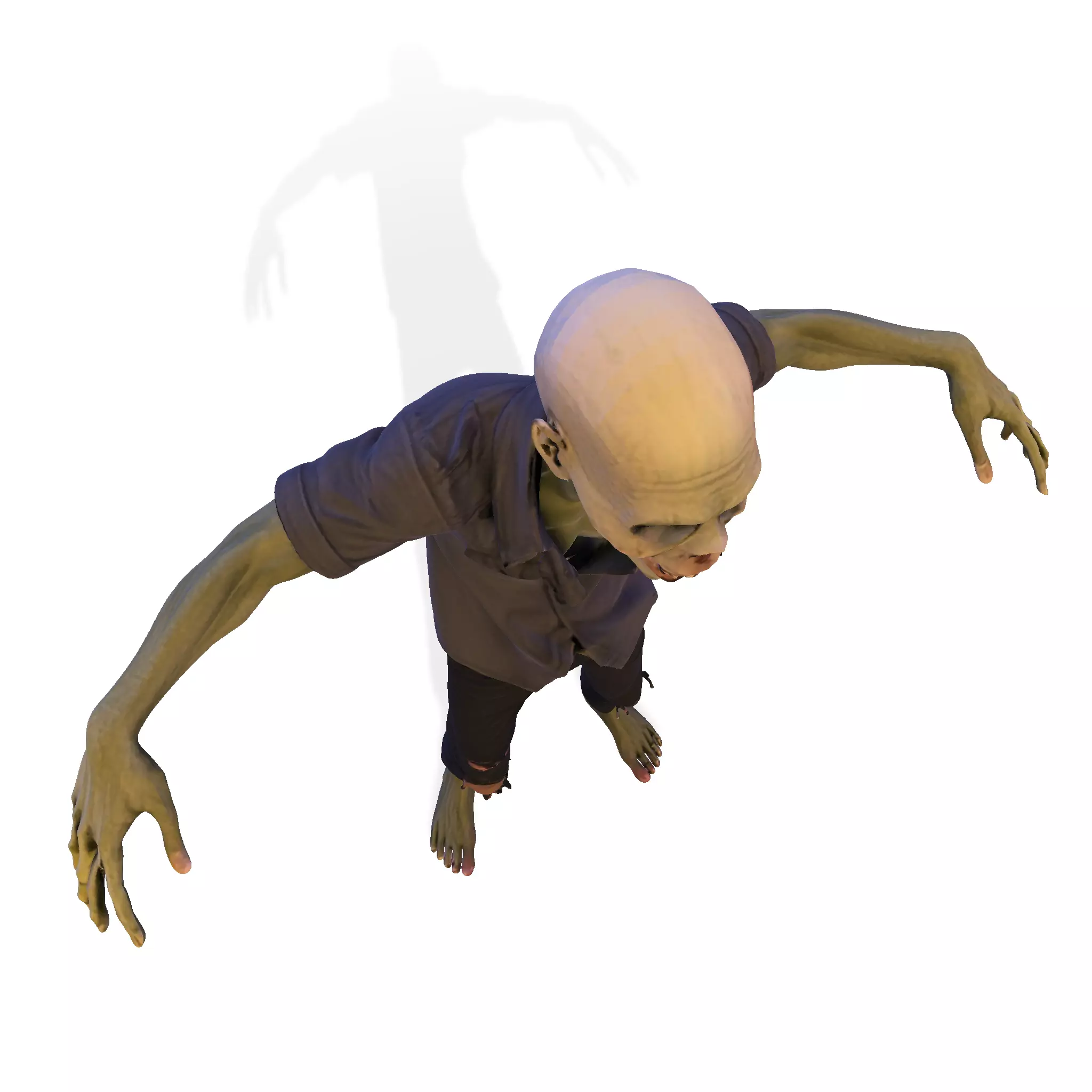 Zombie Walker 3D Printable Figurine 3D print model_34