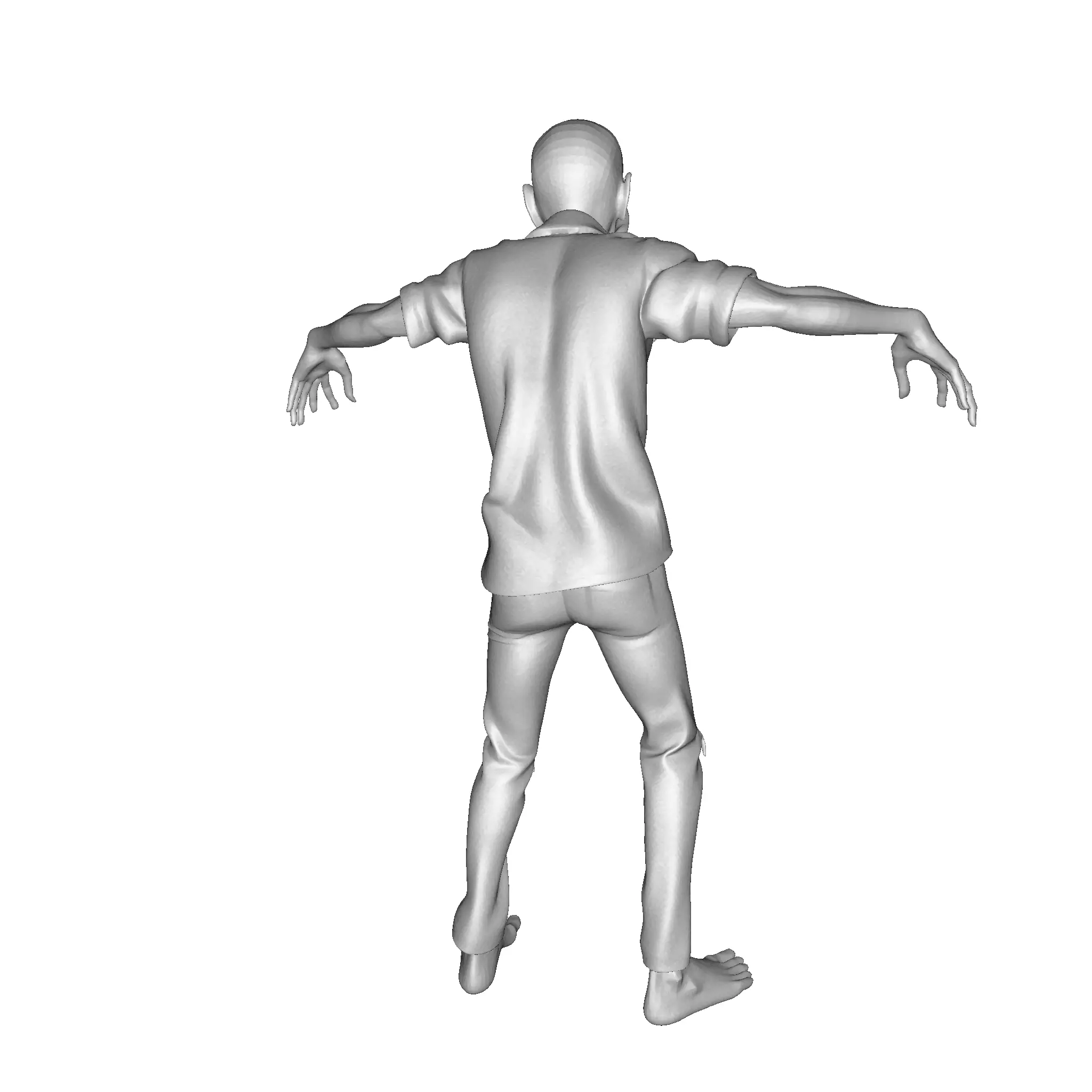 Zombie Walker 3D Printable Figurine 3D print model_41