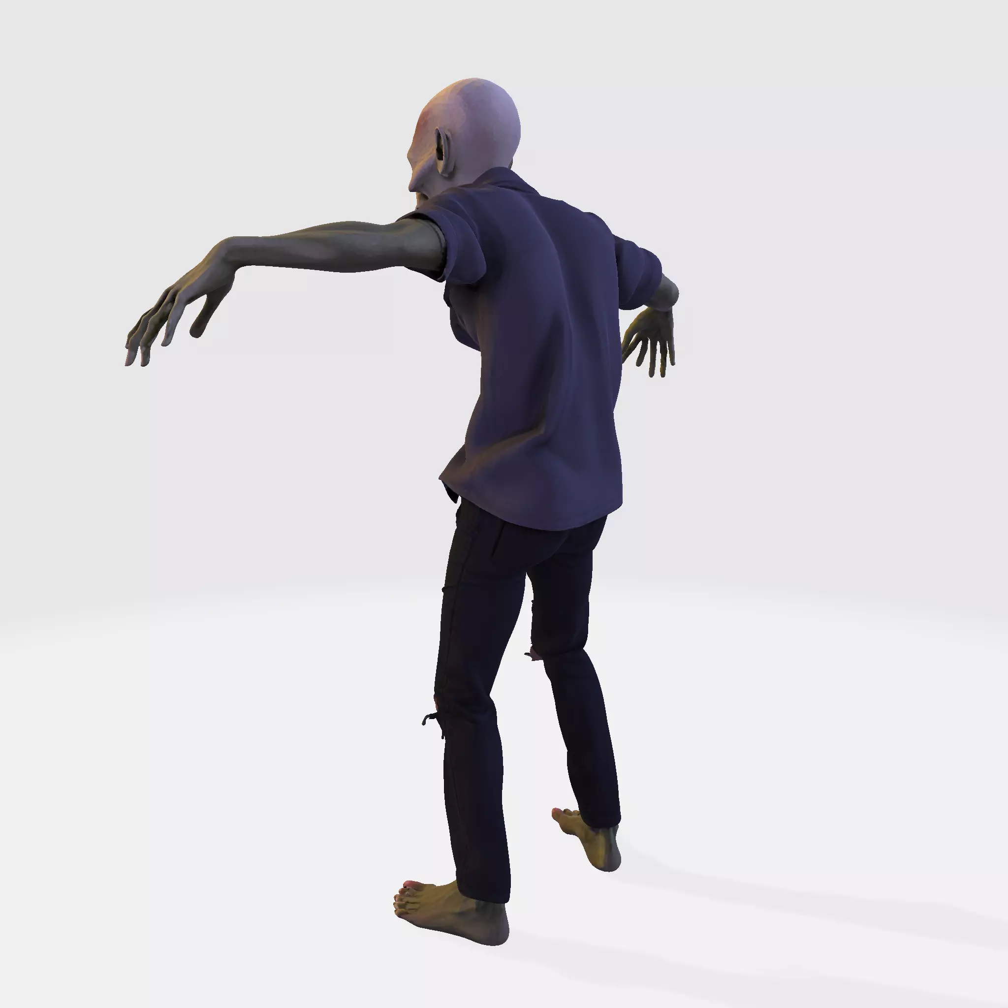 Zombie Walker 3D Printable Figurine 3D print model_6