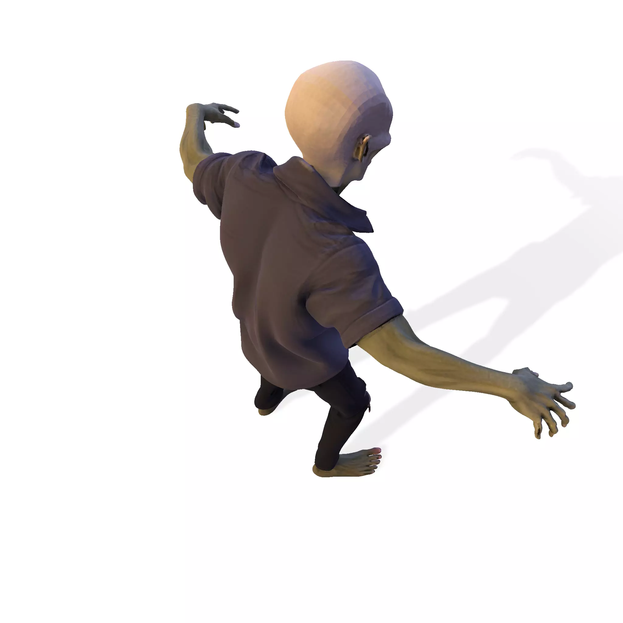 Zombie Walker 3D Printable Figurine 3D print model_16