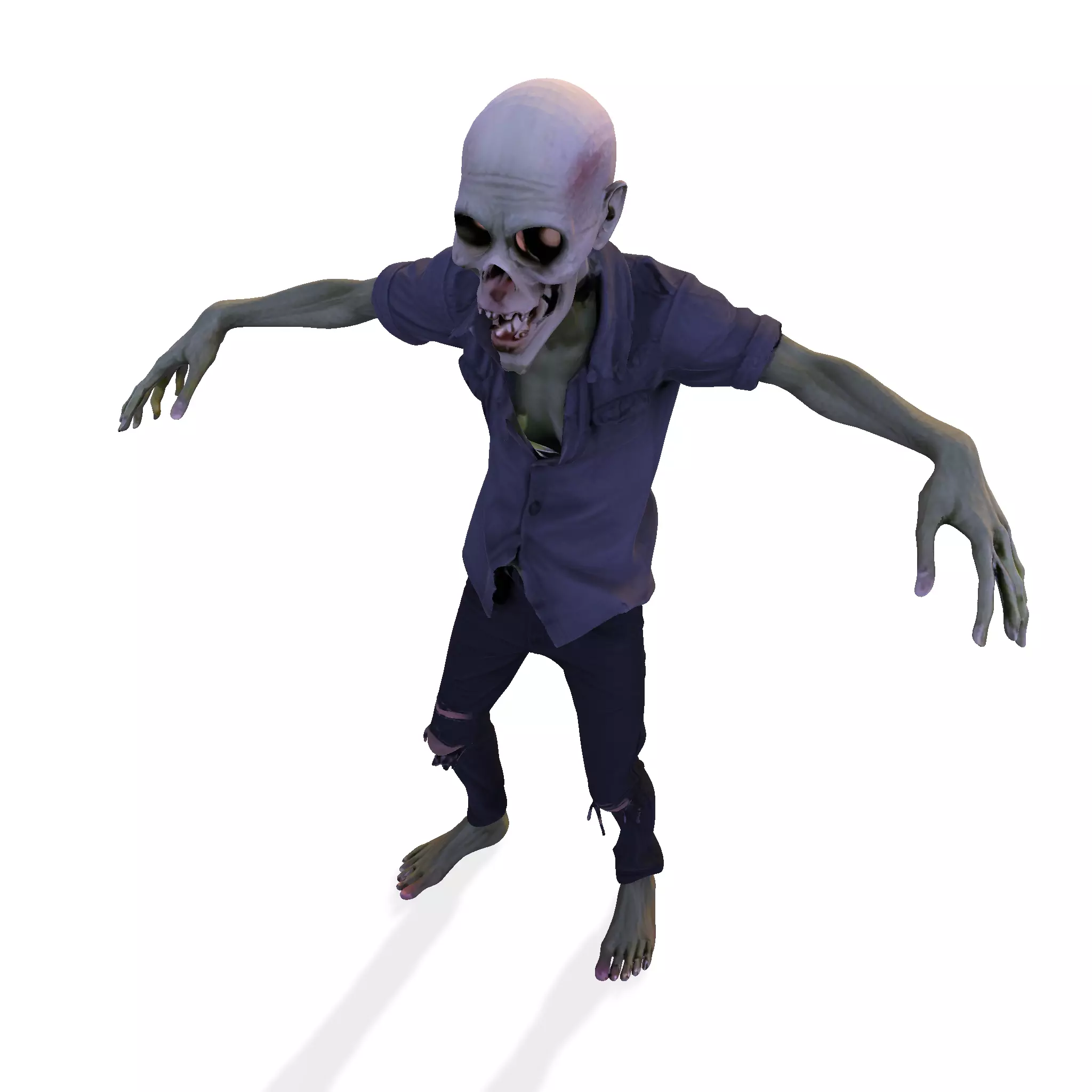 Zombie Walker 3D Printable Figurine 3D print model_19