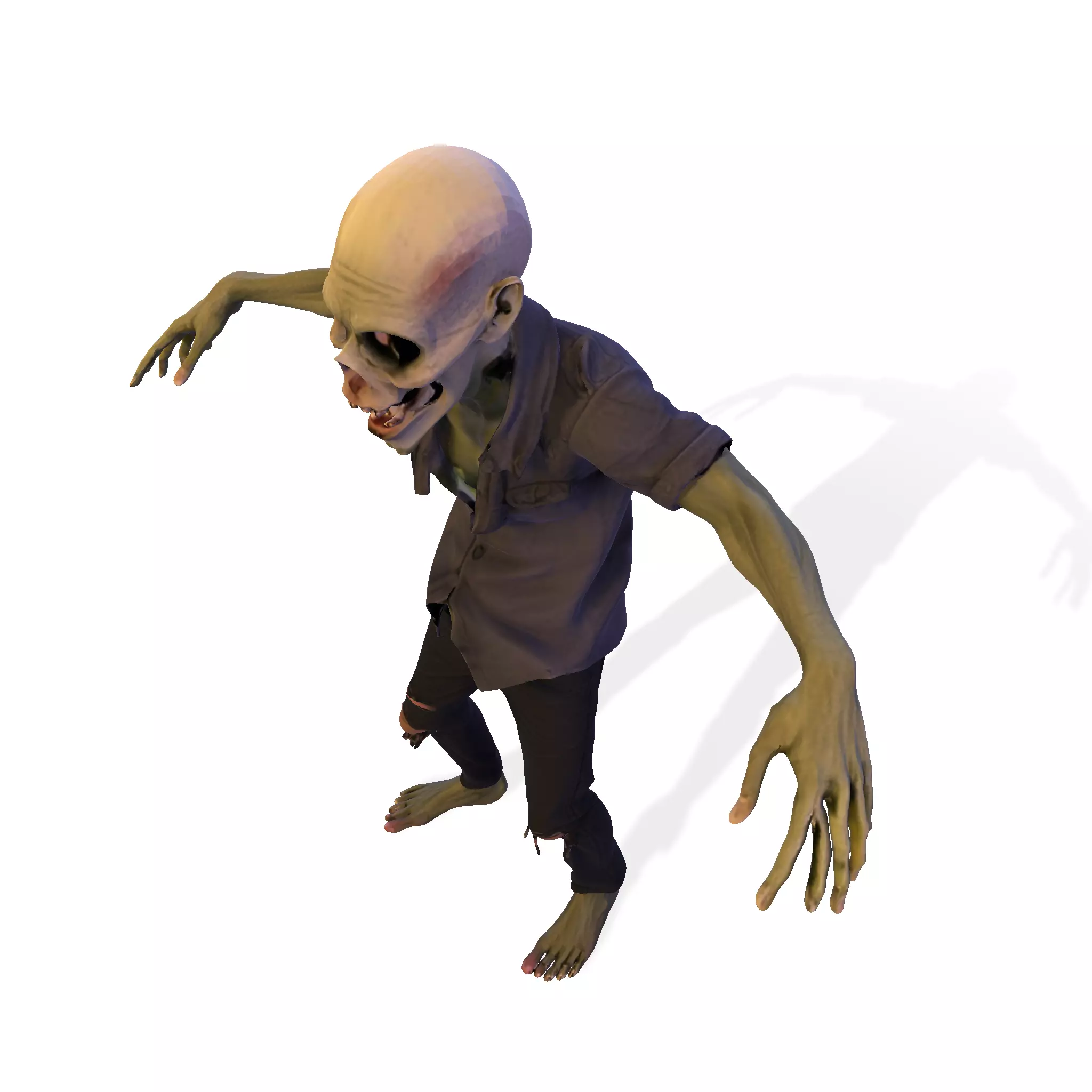 Zombie Walker 3D Printable Figurine 3D print model_0