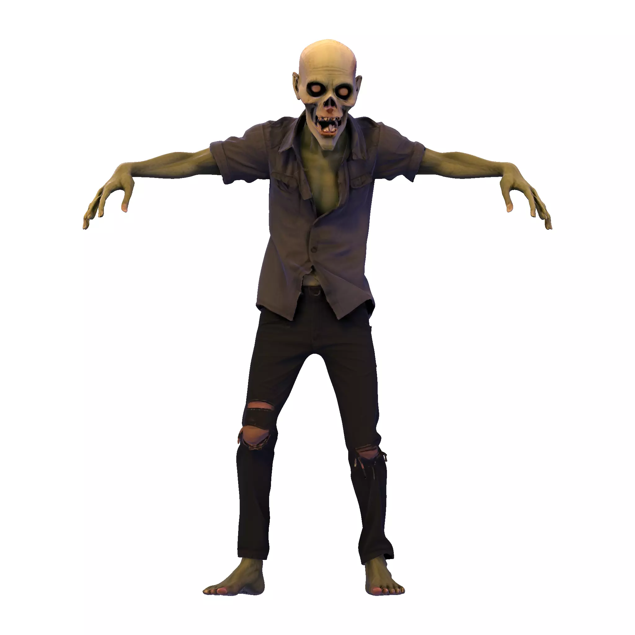 Zombie Walker 3D Printable Figurine 3D print model_26