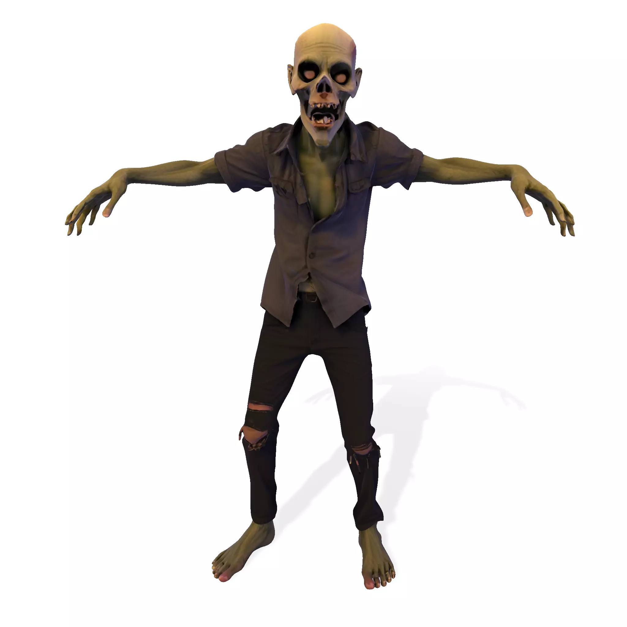 Zombie Walker 3D Printable Figurine 3D print model_25
