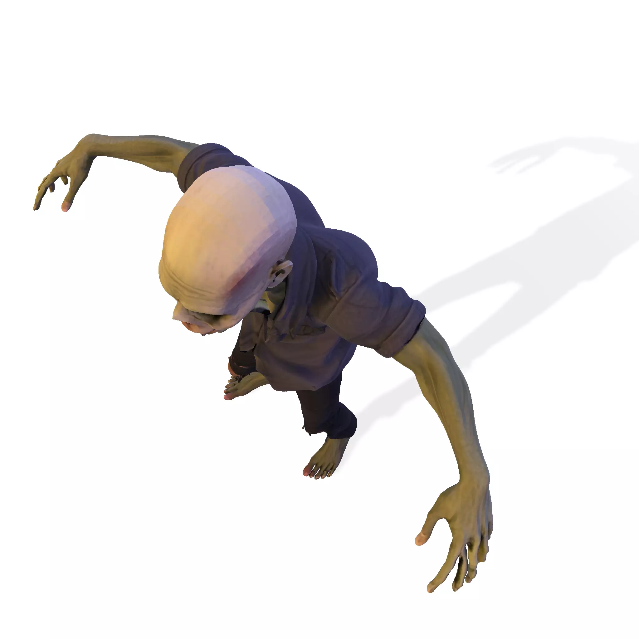 Zombie Walker 3D Printable Figurine 3D print model_35
