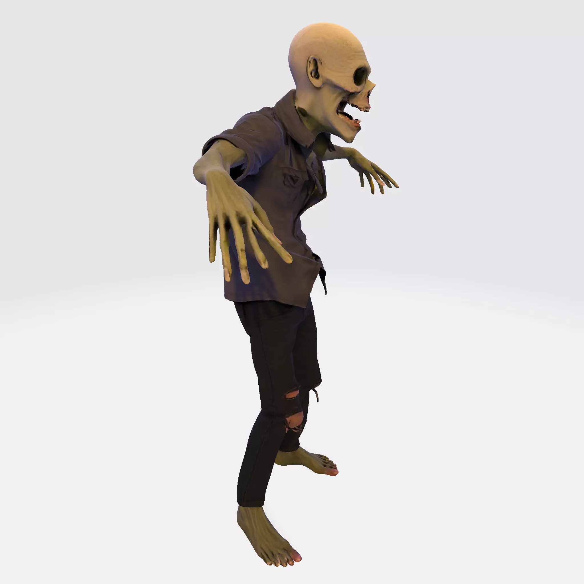 Zombie Walker 3D Printable Figurine 3D print model_10