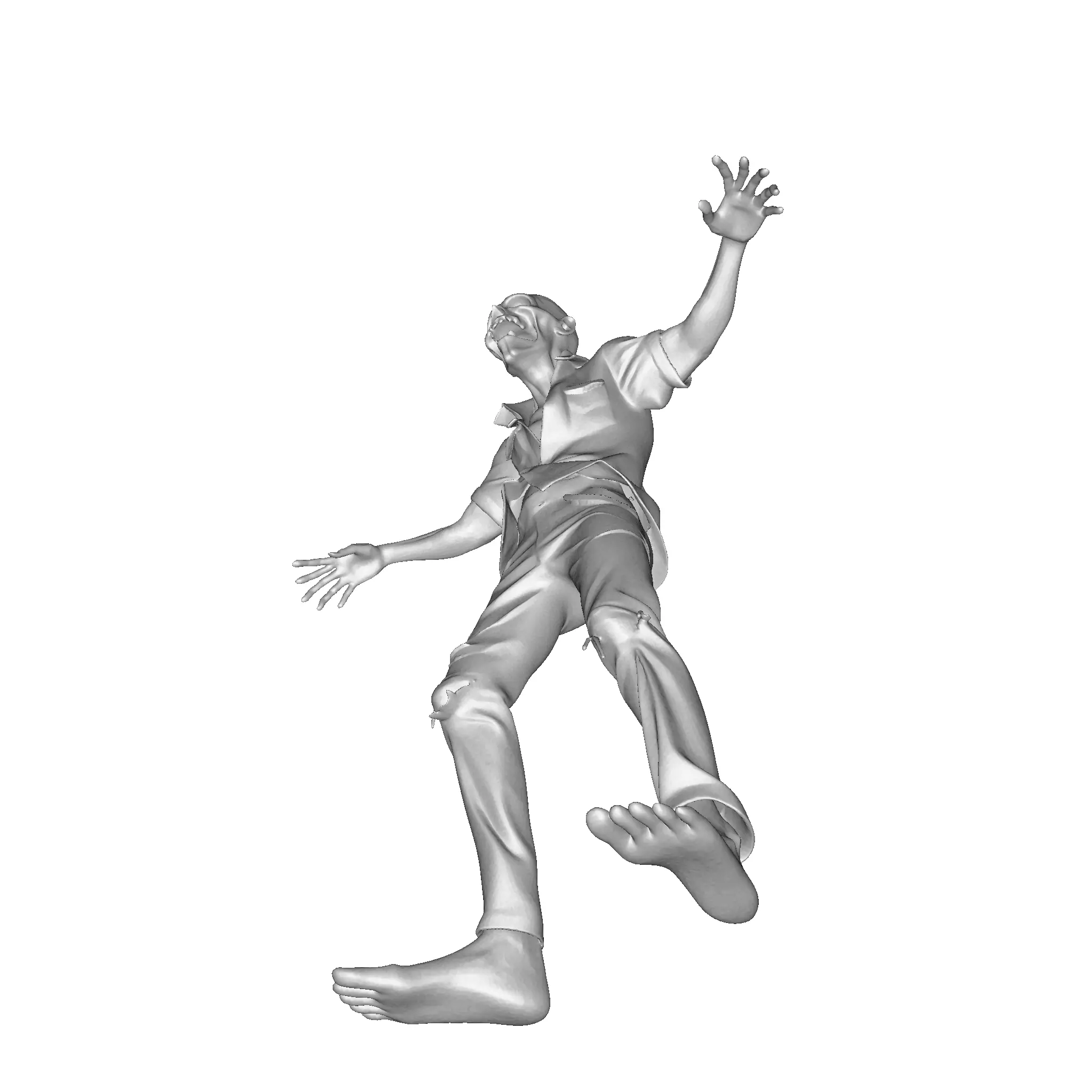 Zombie Walker 3D Printable Figurine 3D print model_46