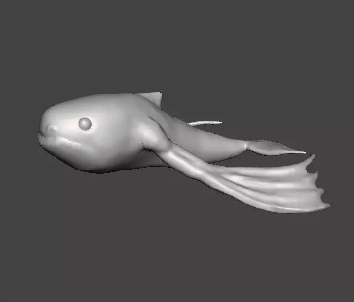 NINGEN CRYPTID MINIATURE MODEL HORROR OR FANTASY GAMES RPG DND 3D print model