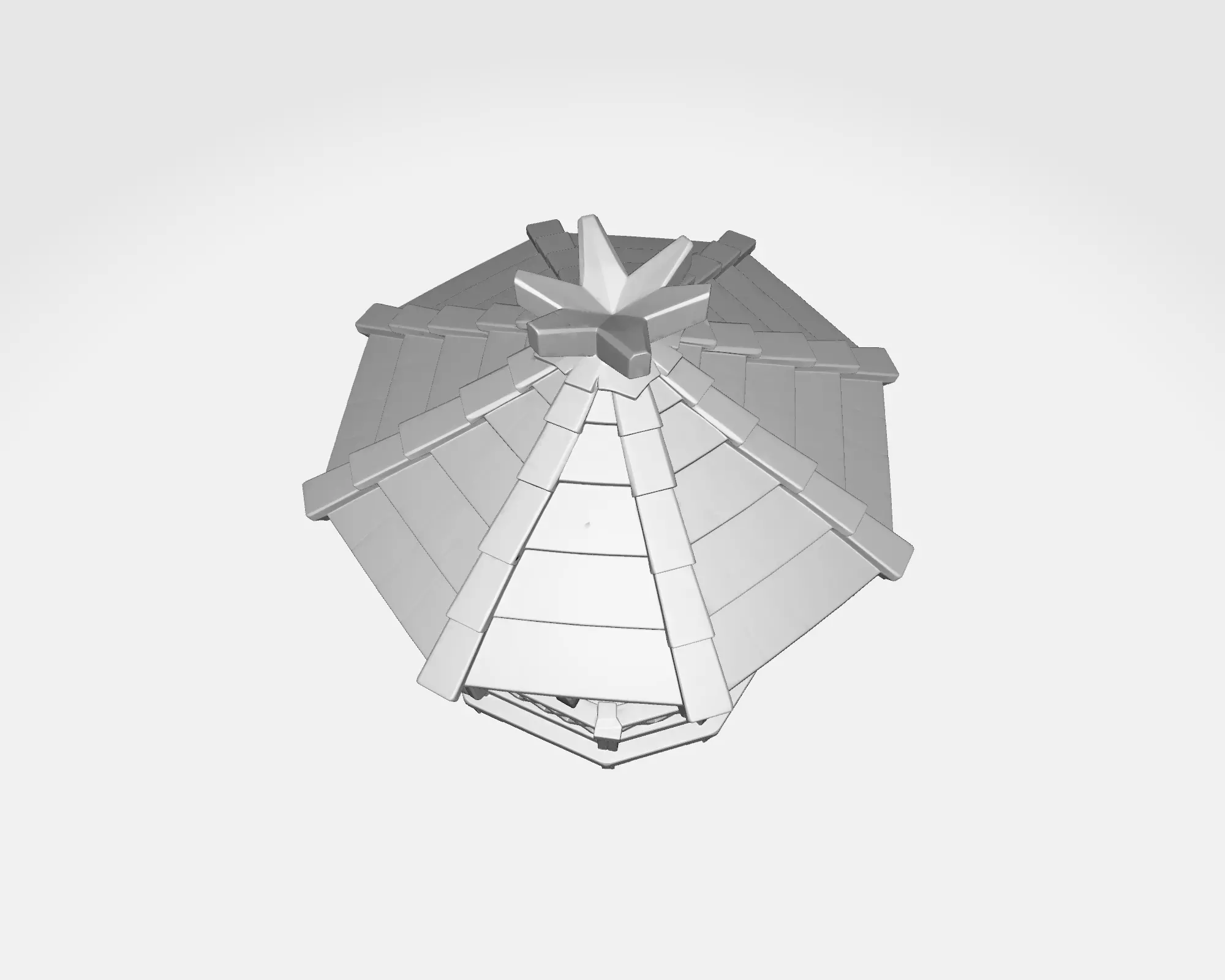 Romantic Heart Gazebo Decorative Mini Pavilion 3D print model_3