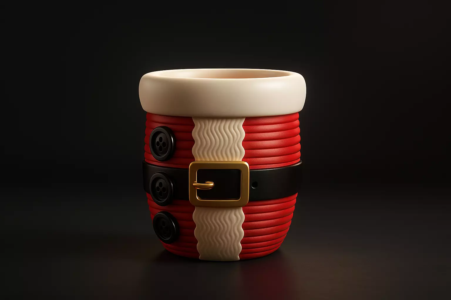 Santa Suit Christmas Planter Pot Festive Holiday Decoration 3D print model_0