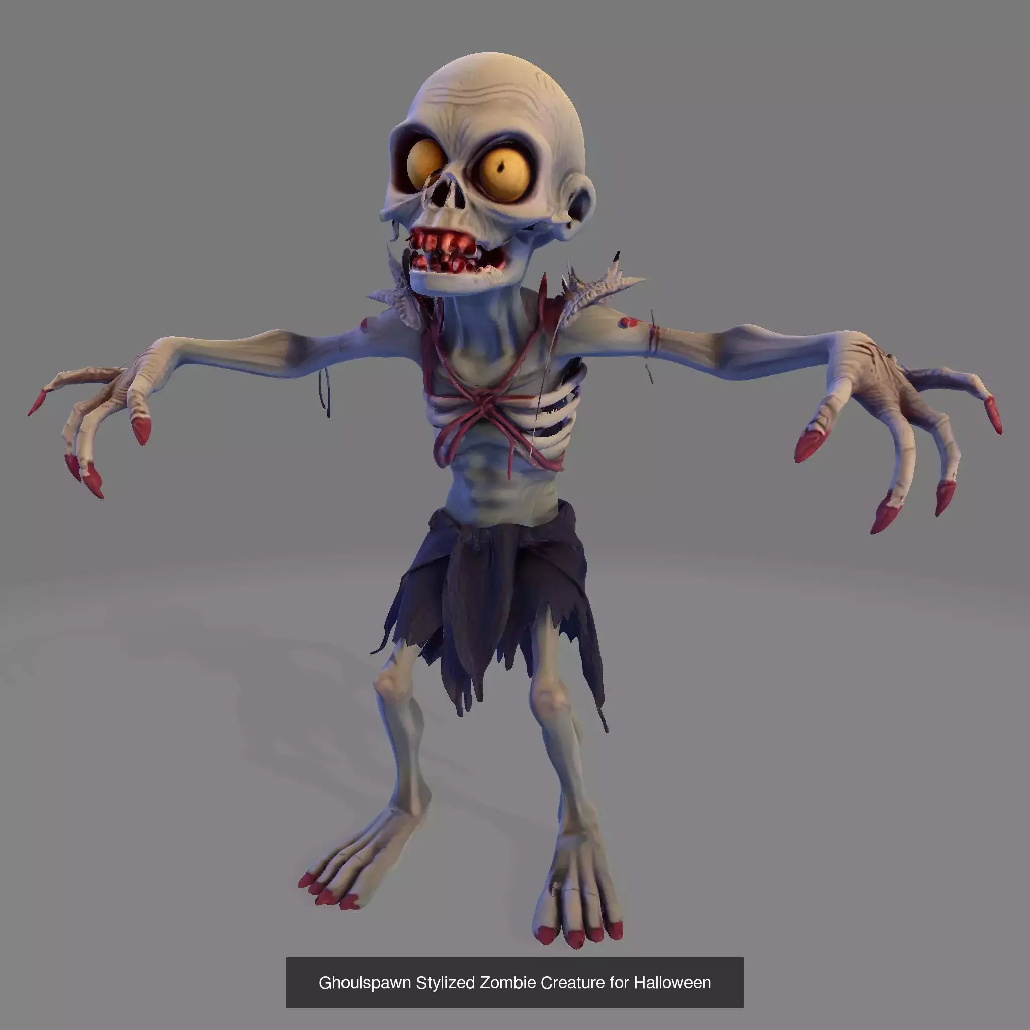 13 Nightmare Legionv Horror Character Figurines  3D Model Collection_5