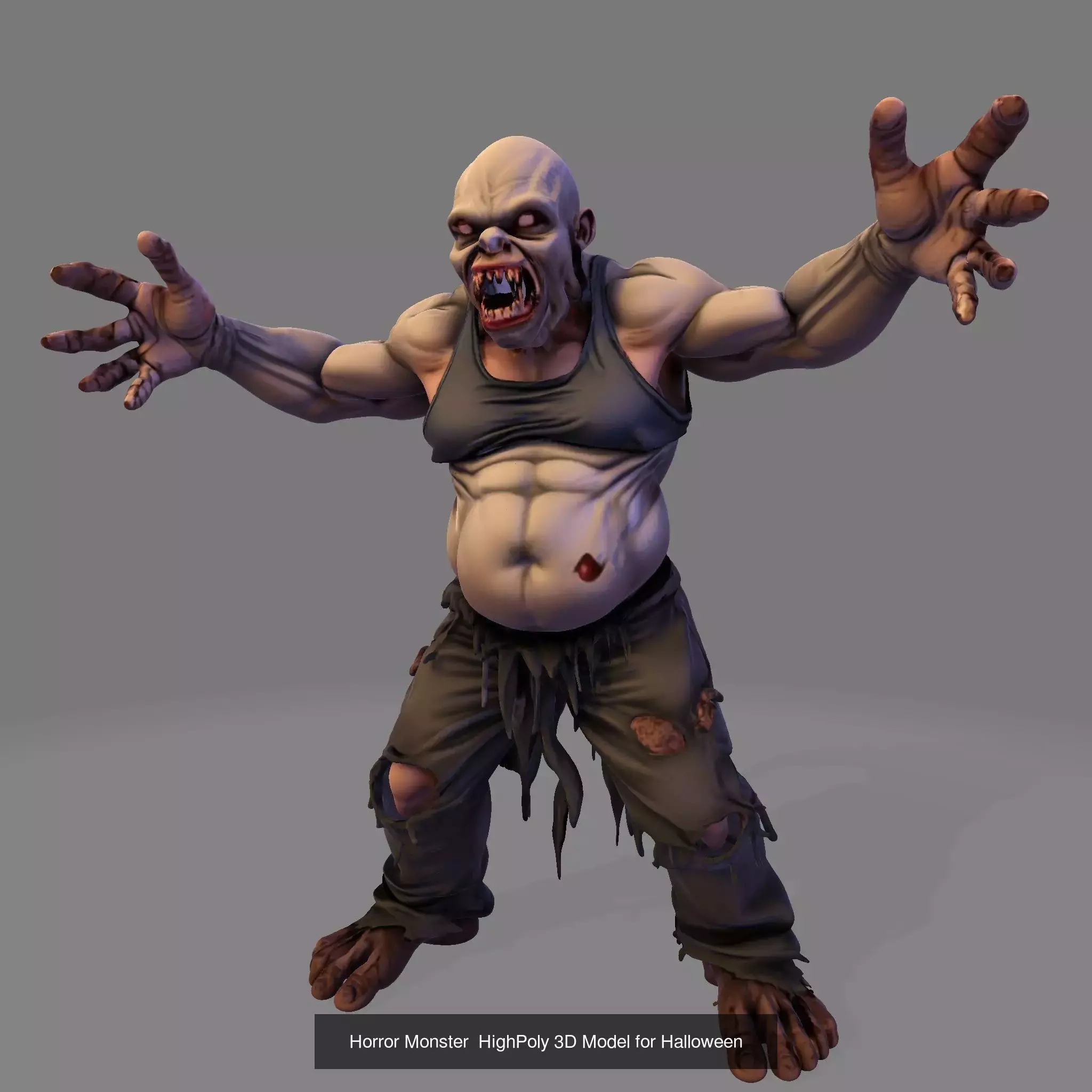 13 Nightmare Legionv Horror Character Figurines  3D Model Collection_2