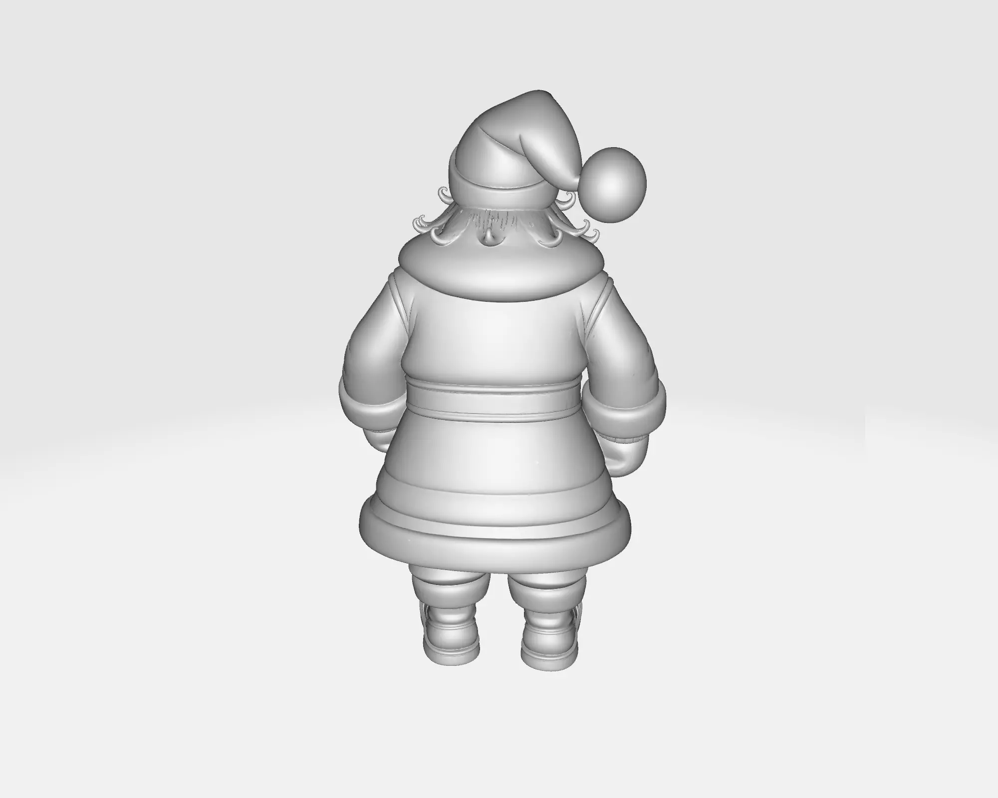 Festive Santa Claus Figure Holiday Decor Christmas Ornament  3D print model_4