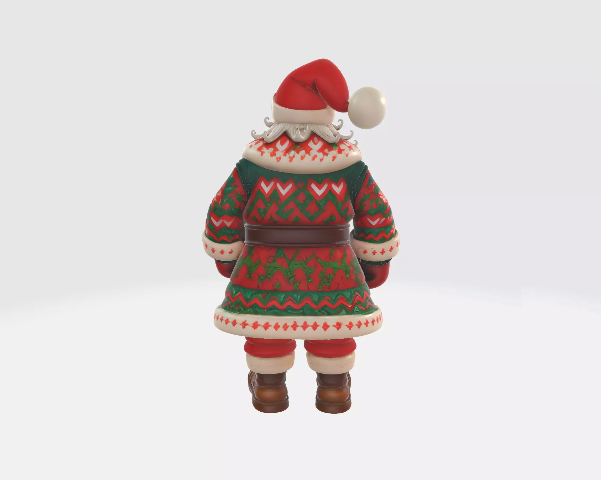 Festive Santa Claus Figure Holiday Decor Christmas Ornament  3D print model_7