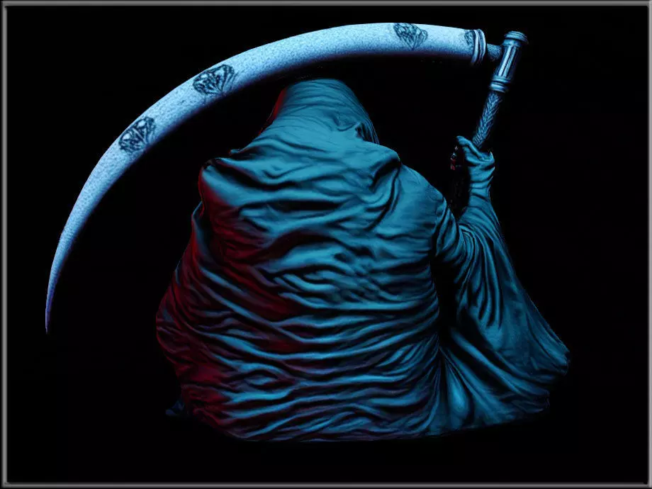 Grim Reaper 02 Low-poly 3D model_2