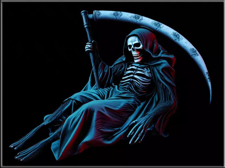 Grim Reaper 02 Low-poly 3D model_5