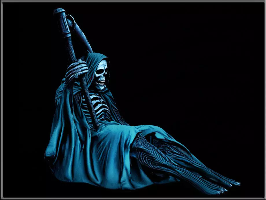 Grim Reaper 02 Low-poly 3D model_1