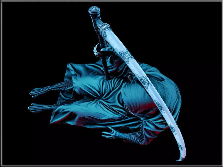 Grim Reaper 02 Low-poly 3D model_4