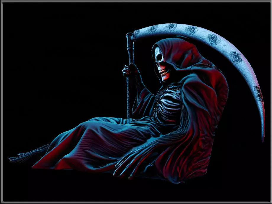 Grim Reaper 02 Low-poly 3D model_3