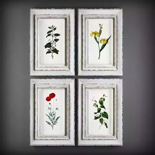 Picture Frames Low-poly 3D model