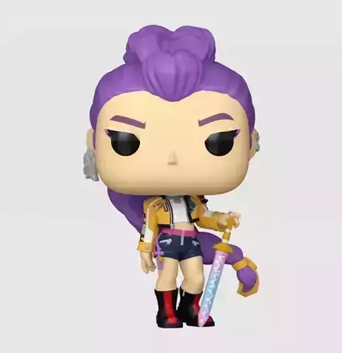 Rumi From Kpop Demon hunters Funko pop Style