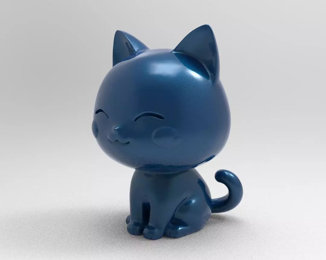 Mini Kawaii Anime Cat Chibi Neko Guardian Figurine One Piece 3D print model_1