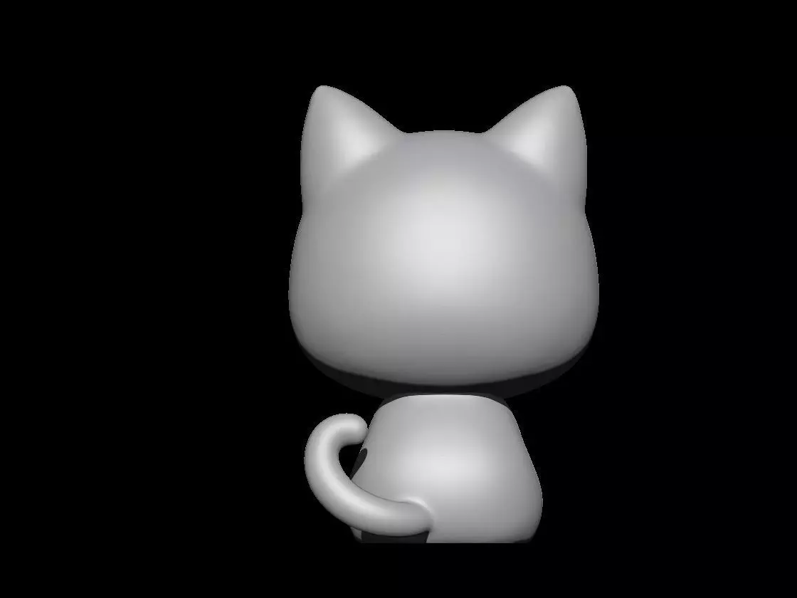 Mini Kawaii Anime Cat Chibi Neko Guardian Figurine One Piece 3D print model_8