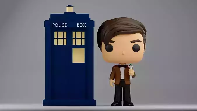 Doctor Who 11th Doctor Funko 3mf and stls