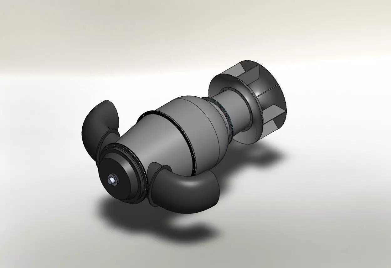 PT6A67A Inspired Turboprop Engine 3D Model 3D print model_0