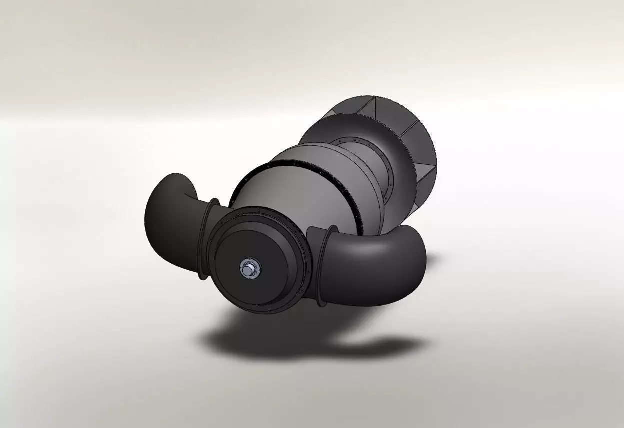 PT6A67A Inspired Turboprop Engine 3D Model 3D print model_1