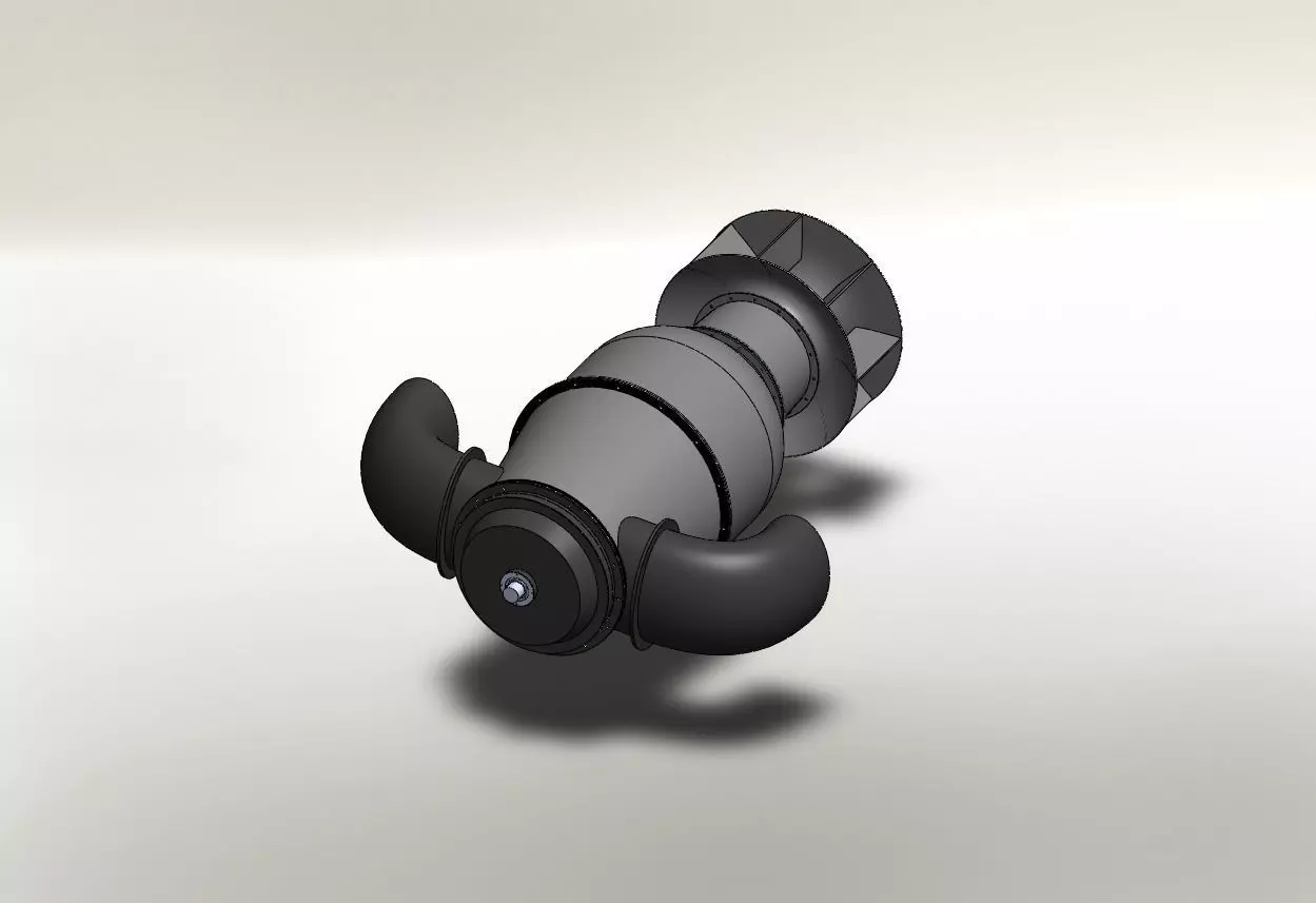 PT6A67A Inspired Turboprop Engine 3D Model 3D print model_2